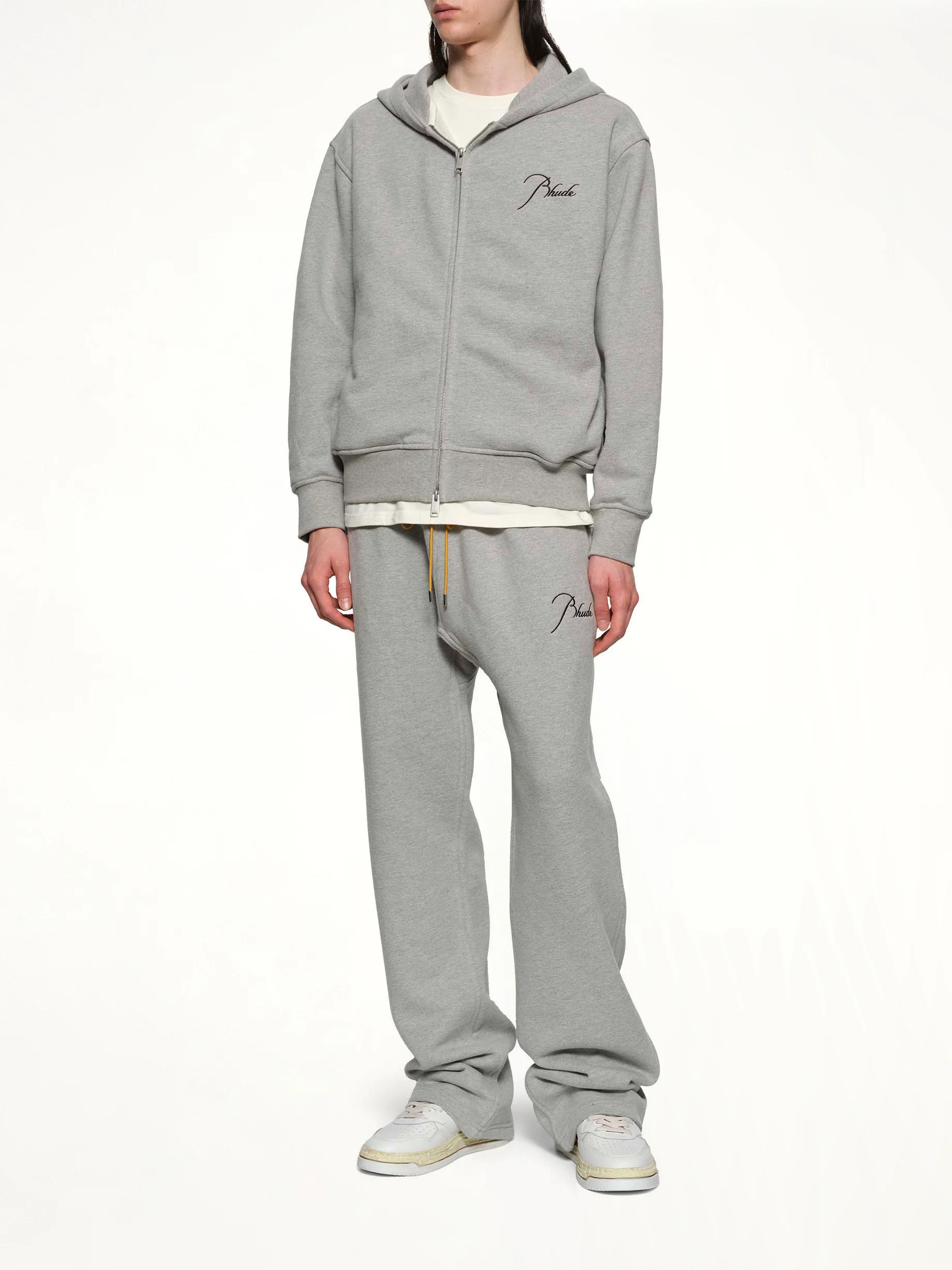 Classique Sweatpant in Heather Grey/Black - Image 4