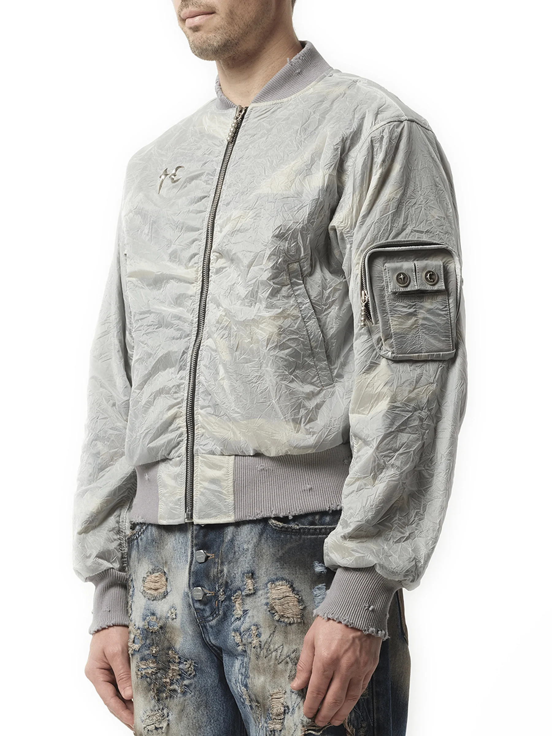 Clouded Tango Charlie Bomber in Multicolour - Image 5