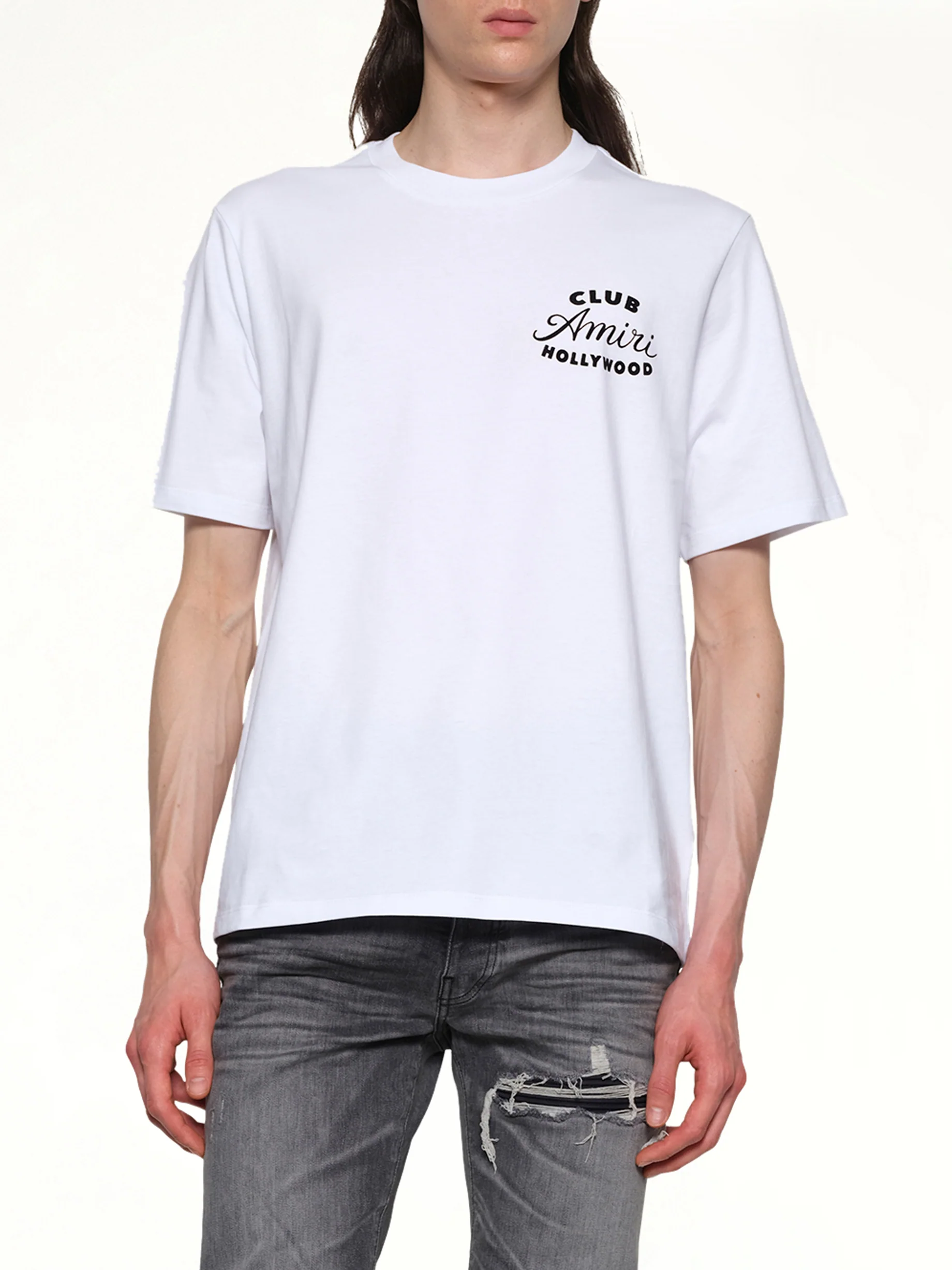 Club Amiri Tee in White - Image 6