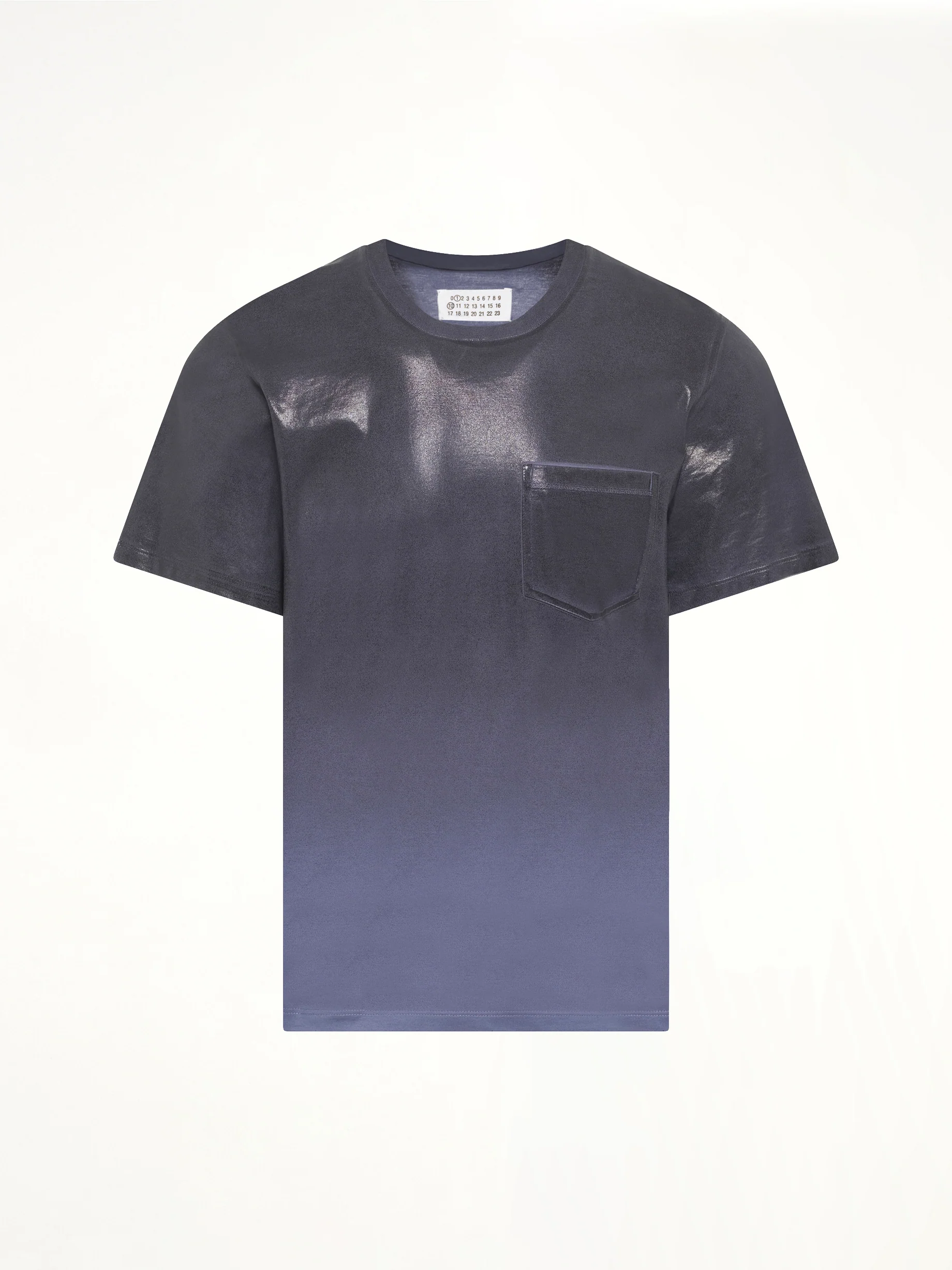 Coated T-Shirt in Lapis Blue - Image 2