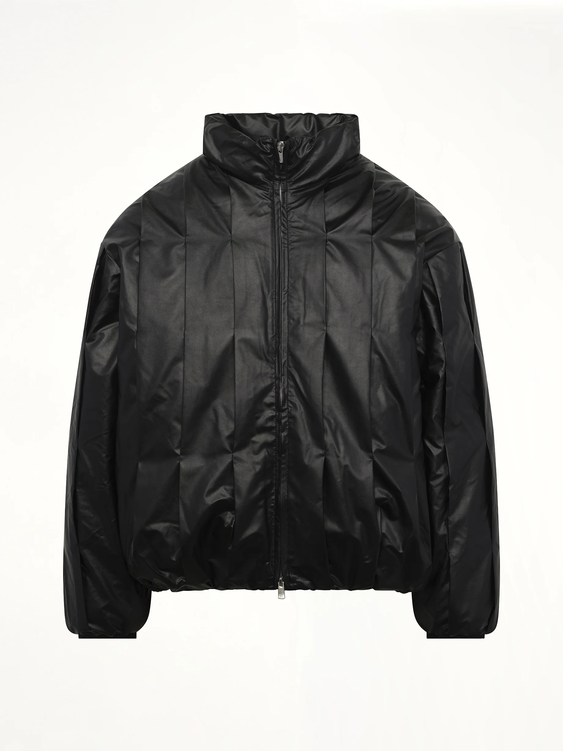 Cocoon Down Jacket in Metallic Black - Image 2