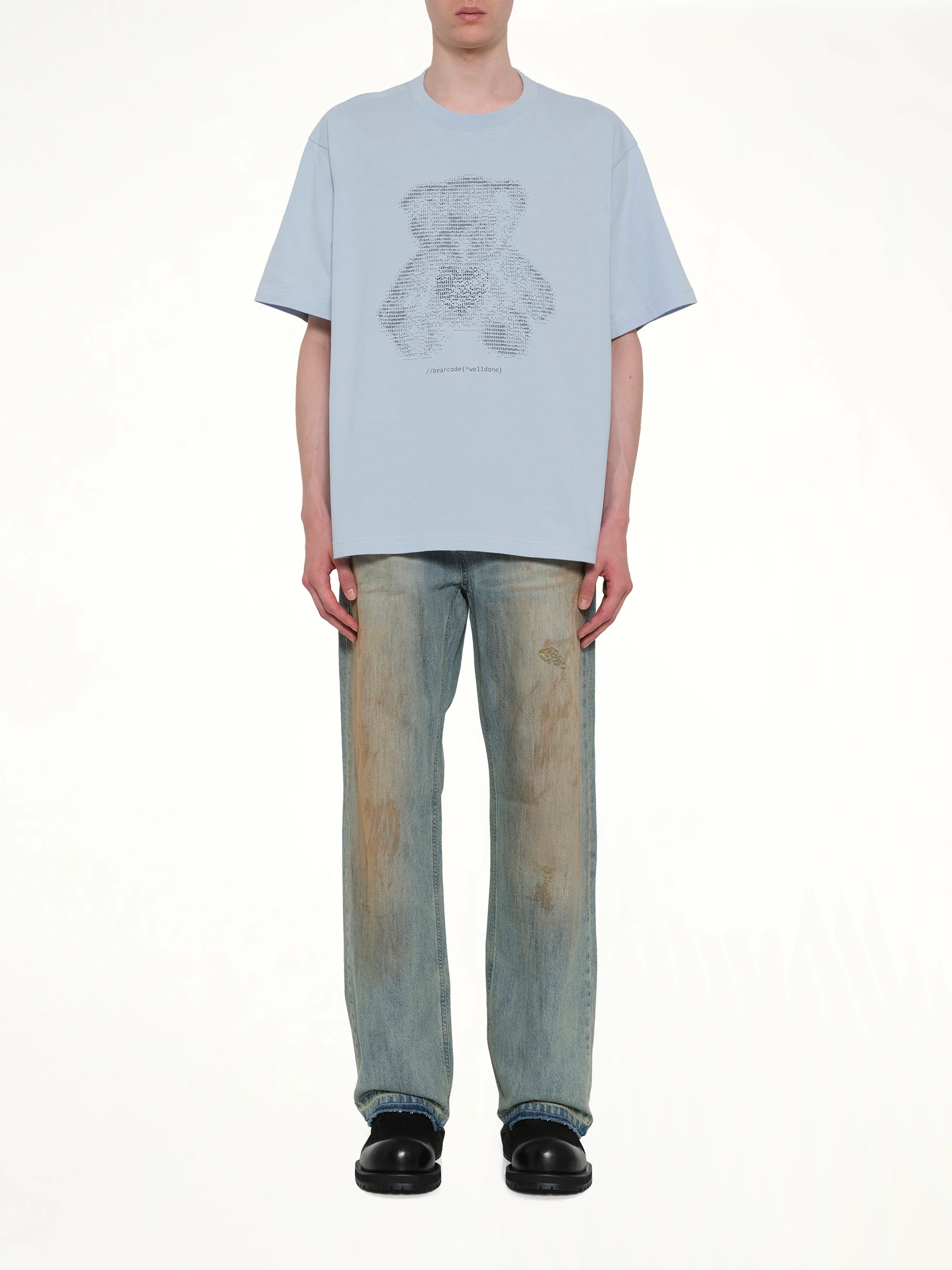 Coding Teddy T-Shirt in Sky - Image 7