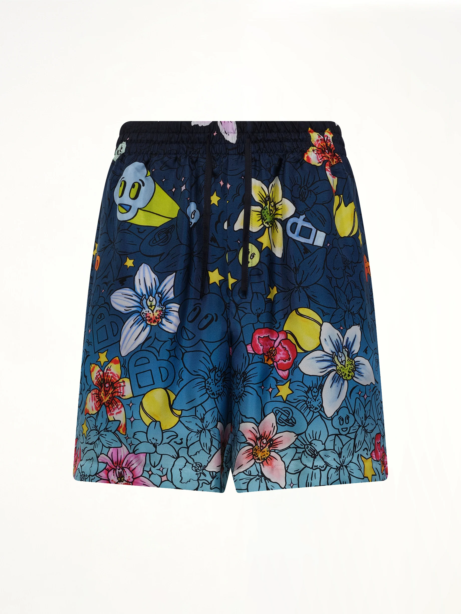 Collage D’Icones Silk Shorts in Multicolour - Image 2