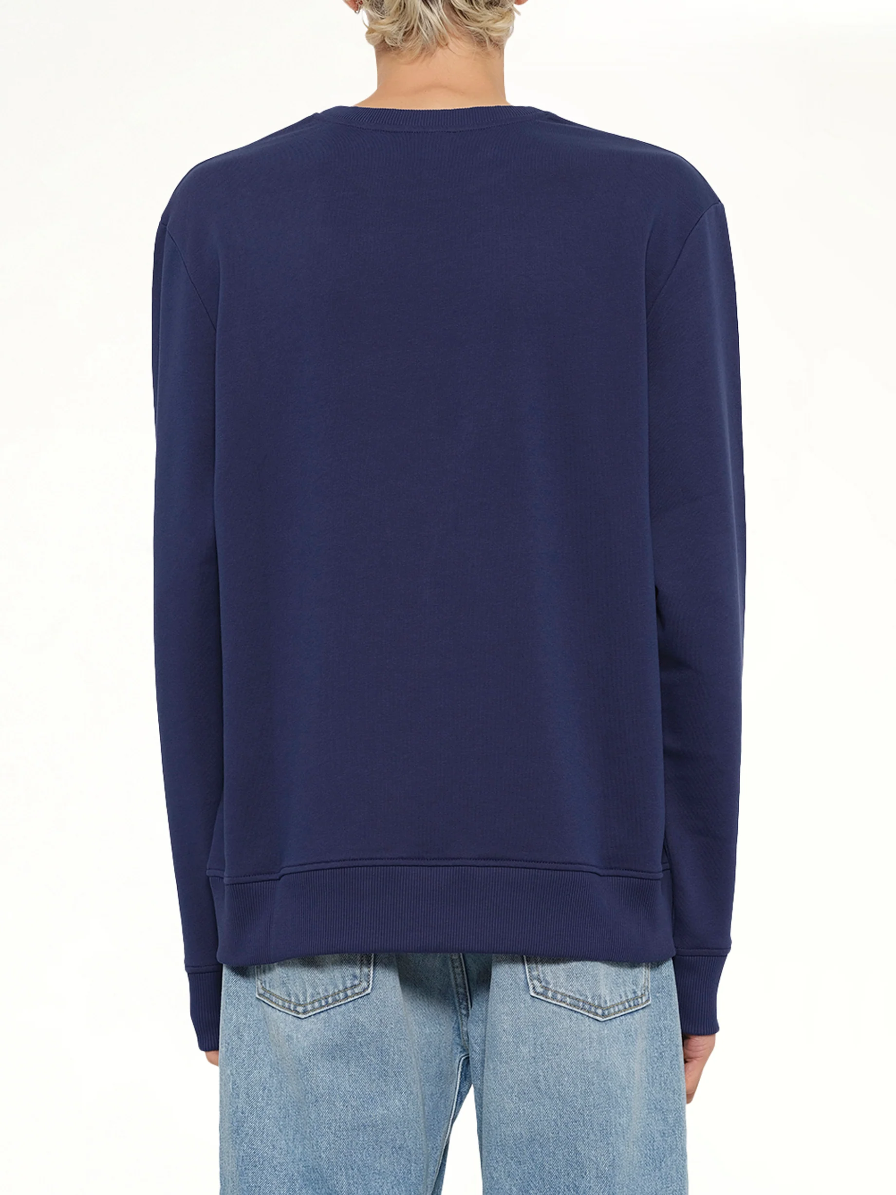 College Emblem Sweatshirt in Blue/Beige - Image 5
