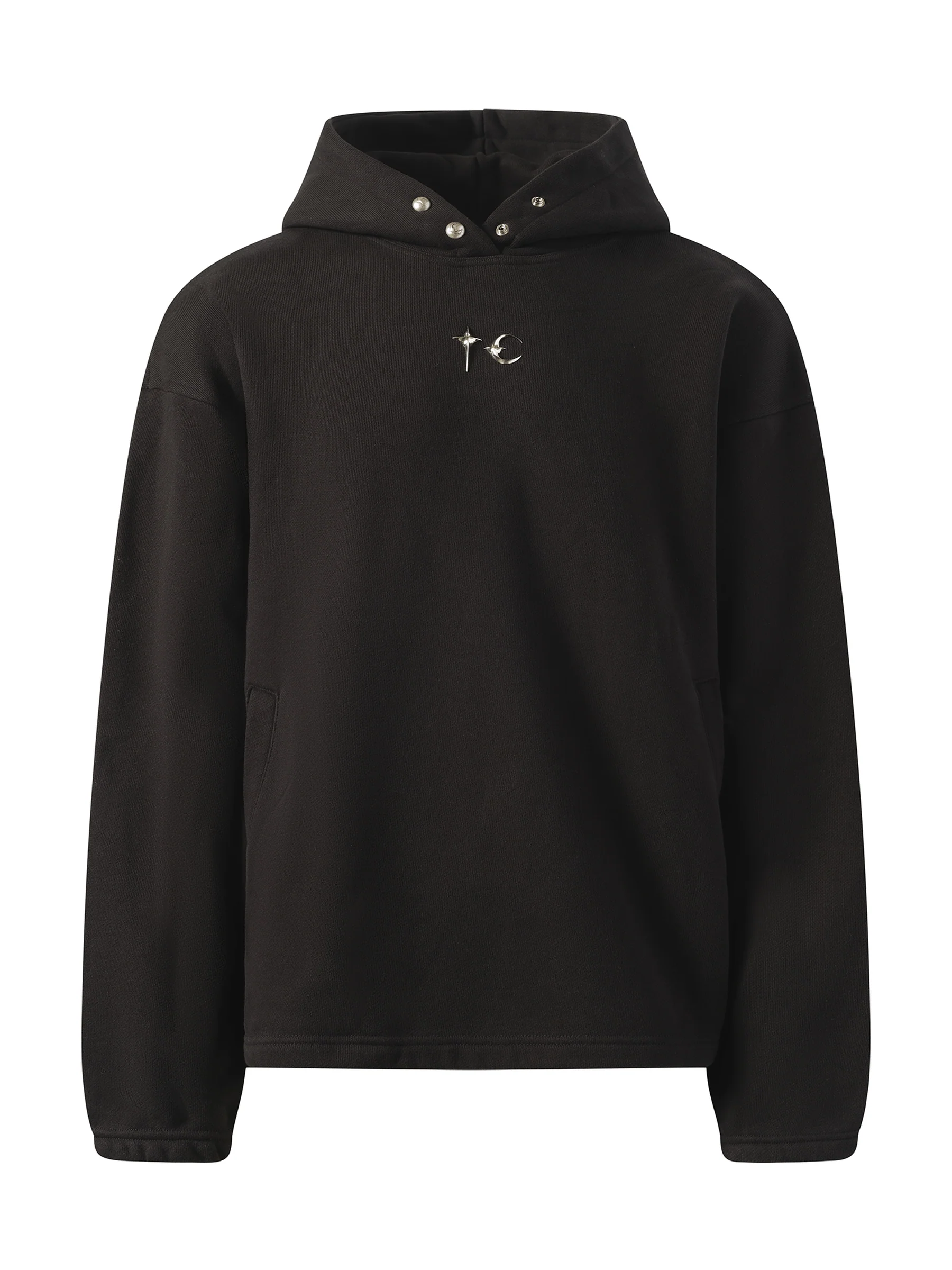 Color Emblem Hoodie in Black - Image 2