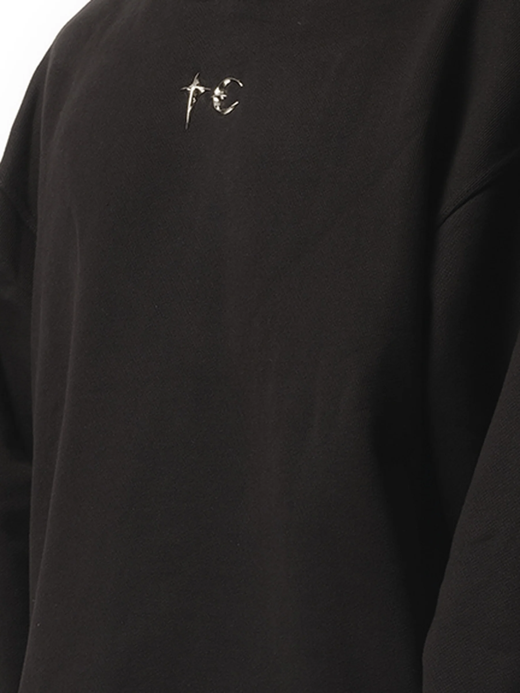 Color Emblem Hoodie in Black - Image 3