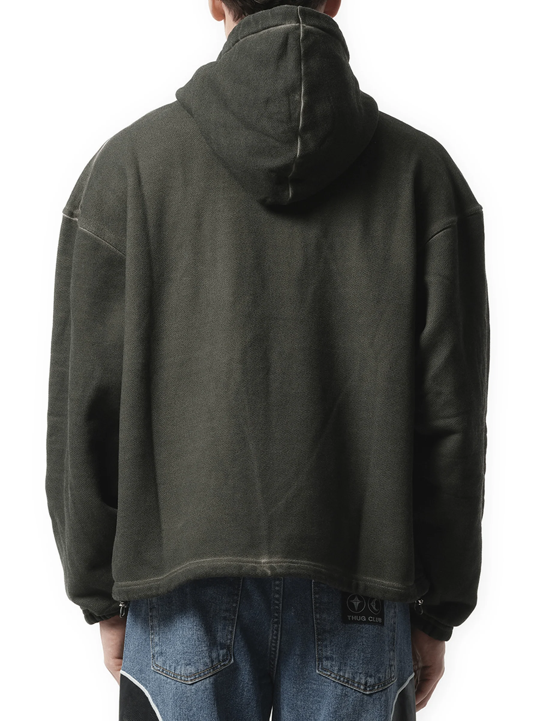Color Emblem Hoodie in Khaki - Image 6