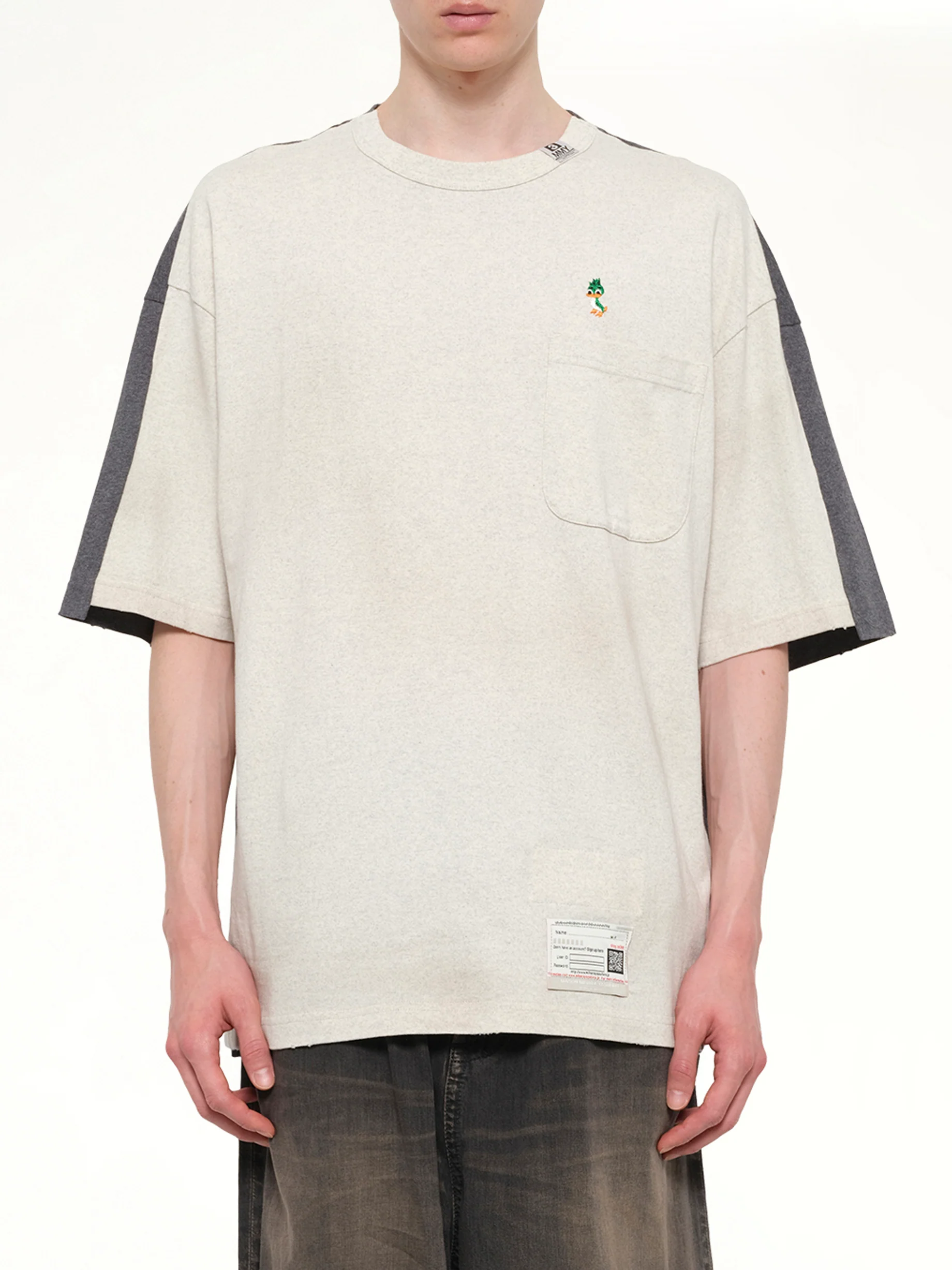 Combined T-Shirt in White
