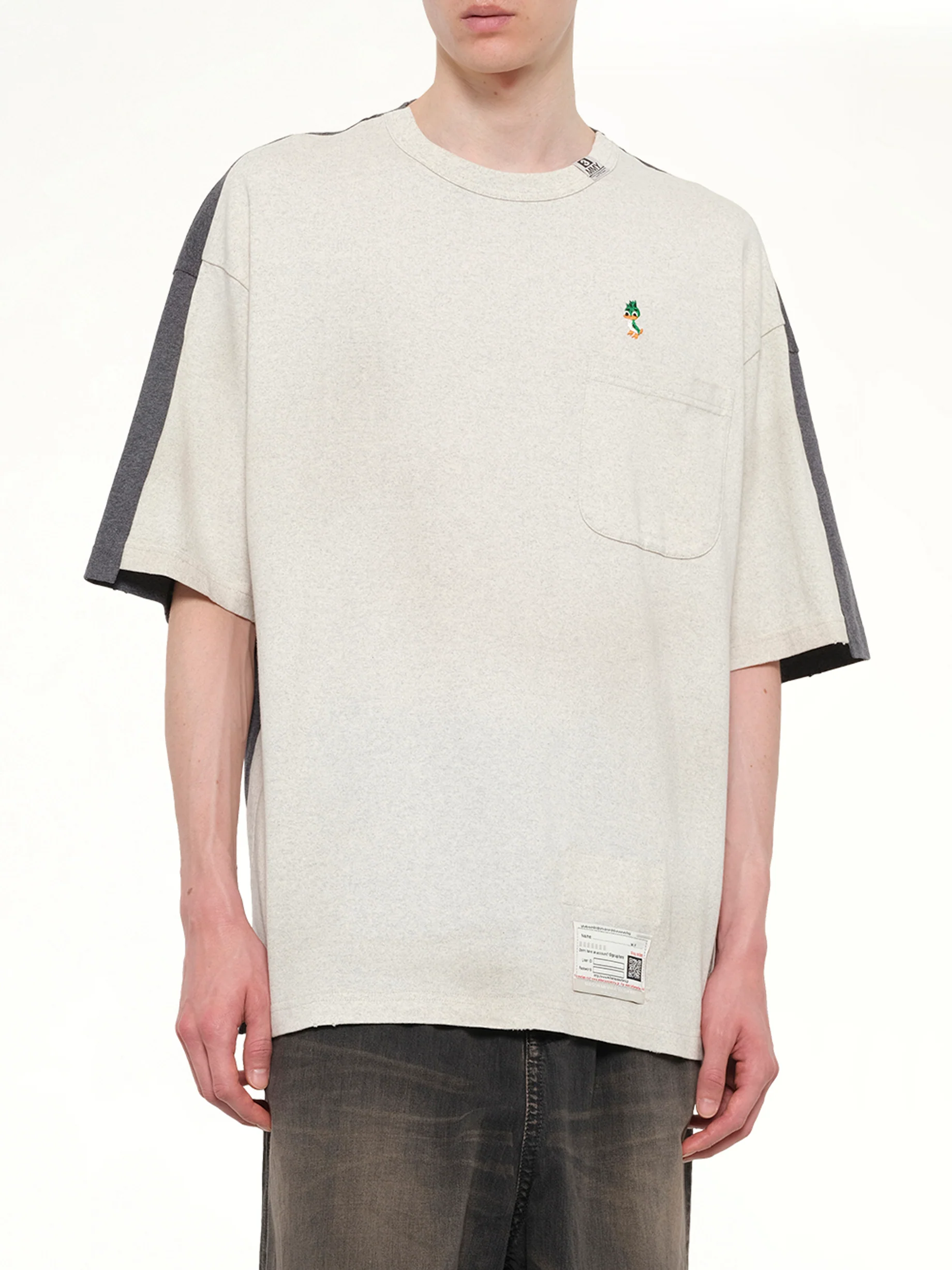 Combined T-Shirt in White - Image 6
