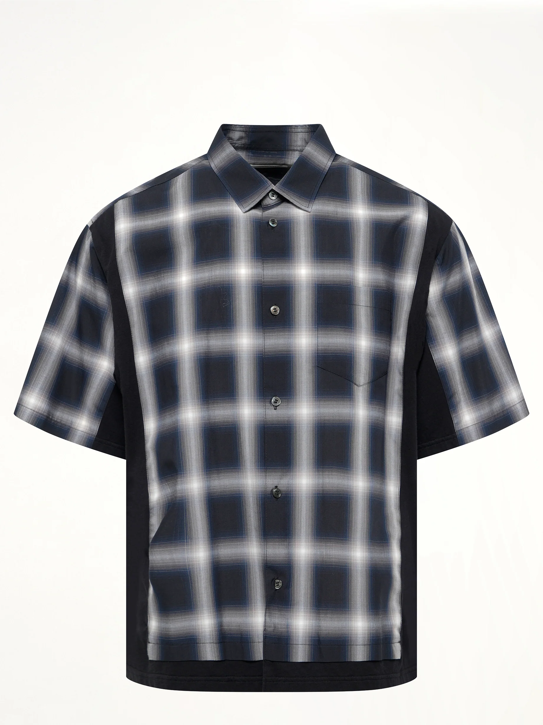 Combo Check SS Shirt in Black - Image 2