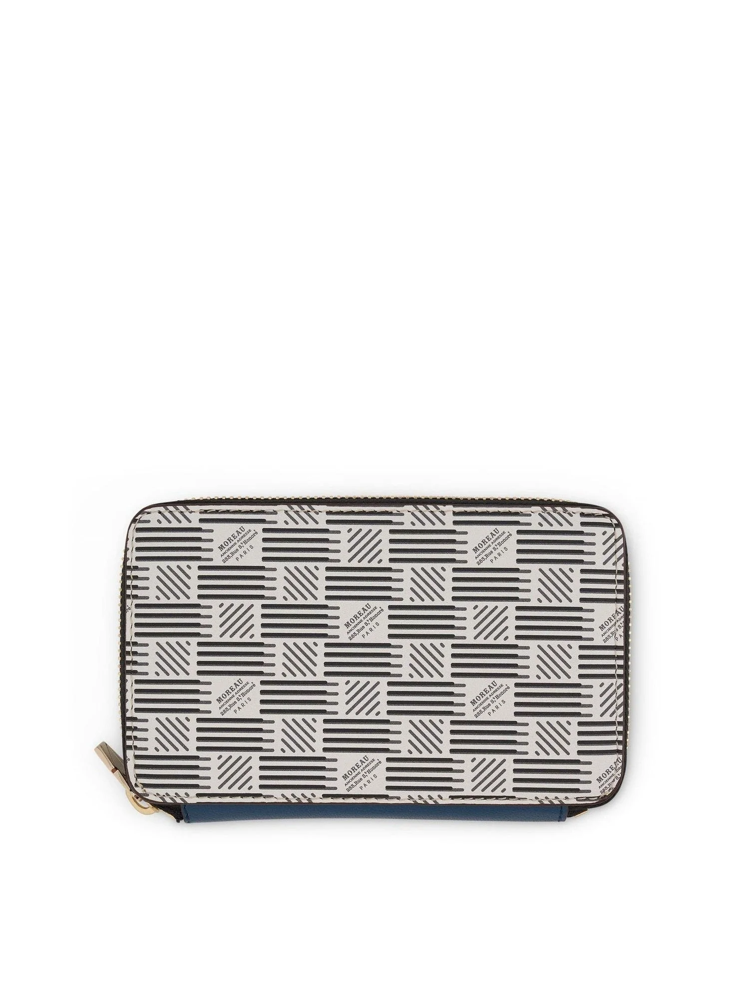 Compact Zip Wallet in White