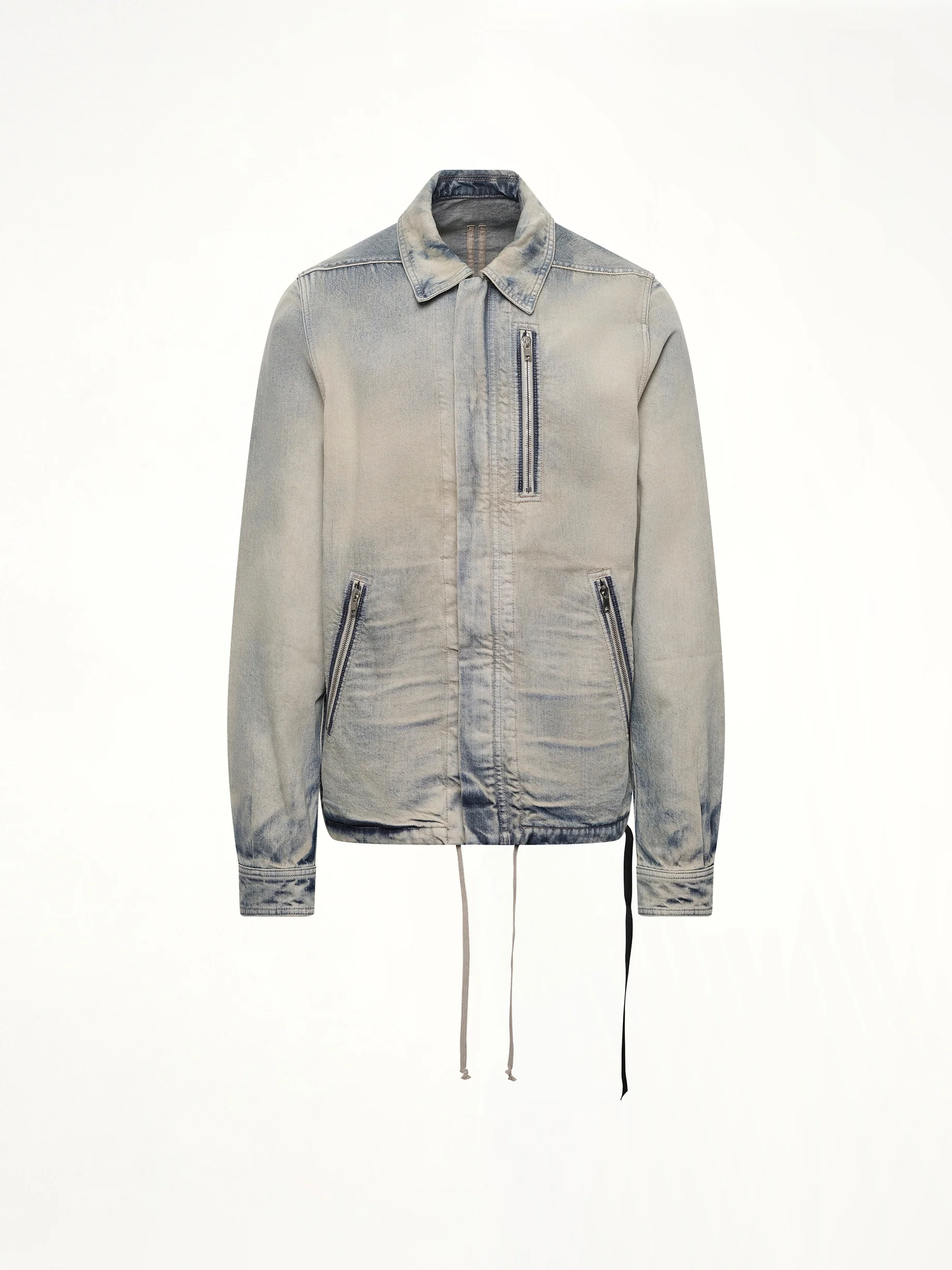 Concealed Zip Front Jacket in Mineral Pearl - Image 2