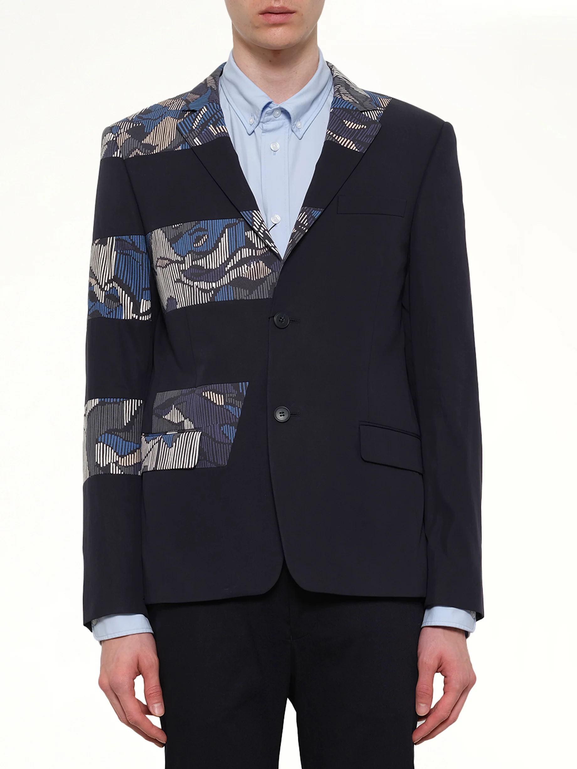 Constructed Suit Jacket in Navy