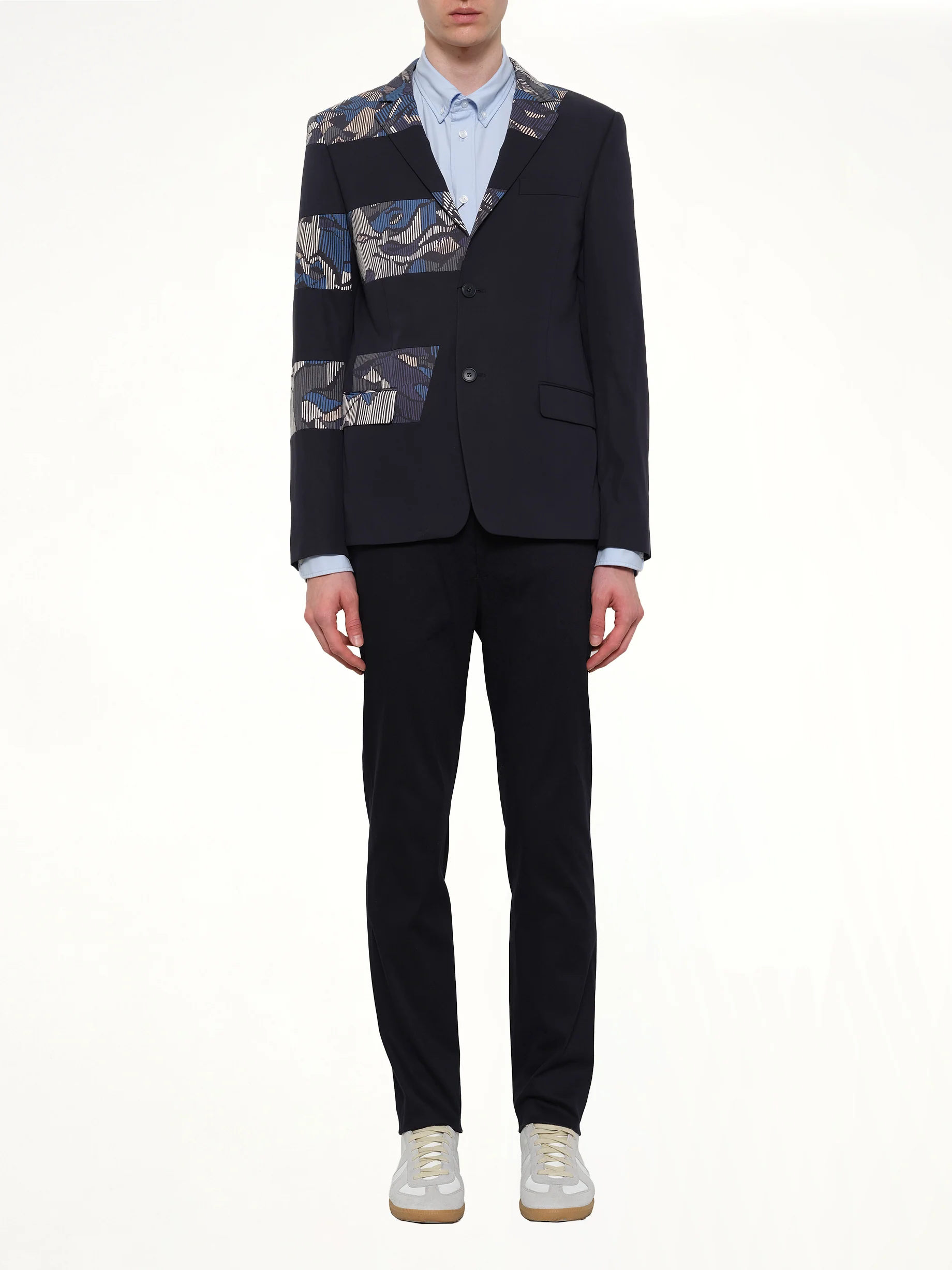 Constructed Suit Jacket in Navy - Image 2