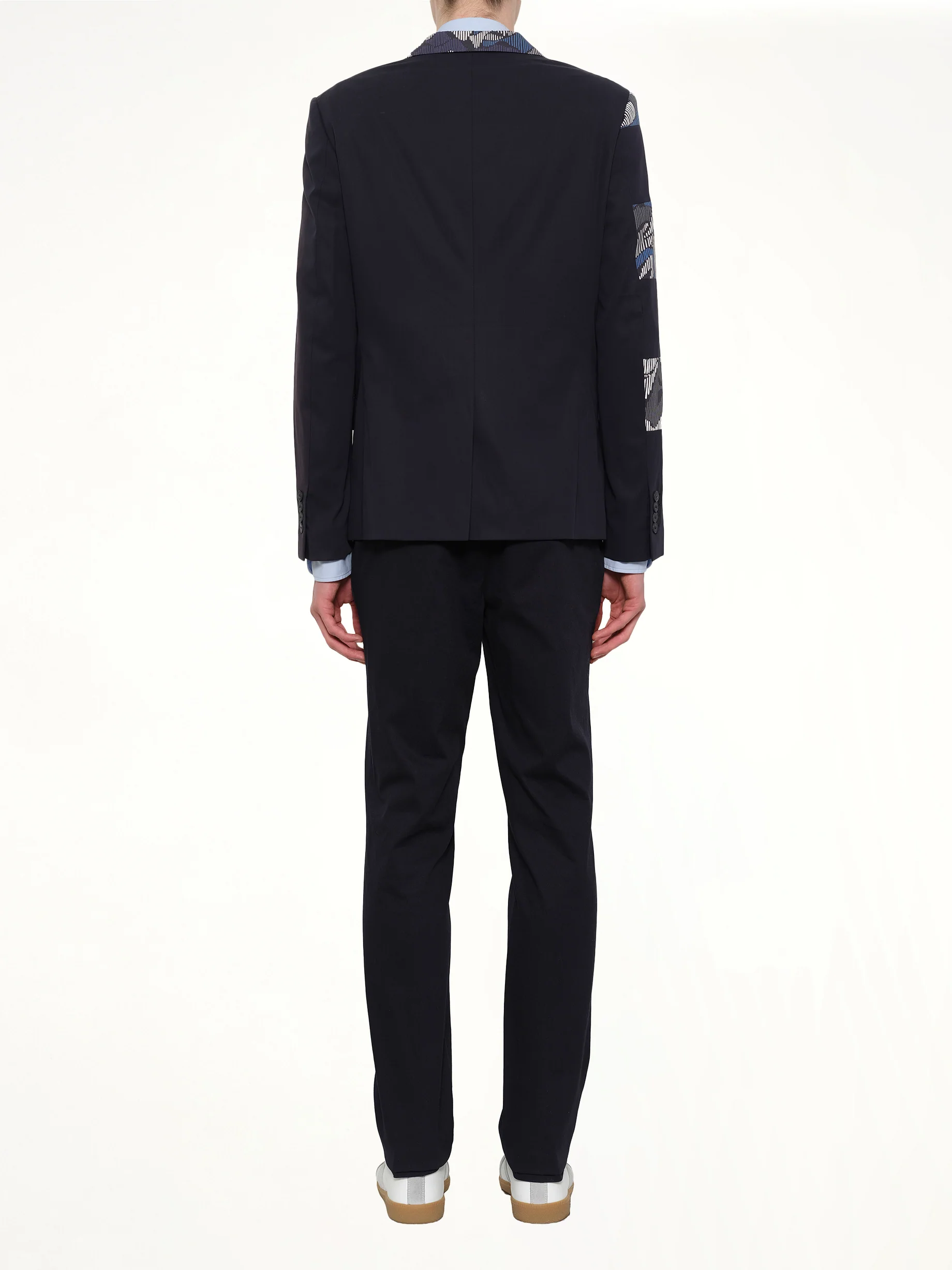 Constructed Suit Jacket in Navy - Image 4
