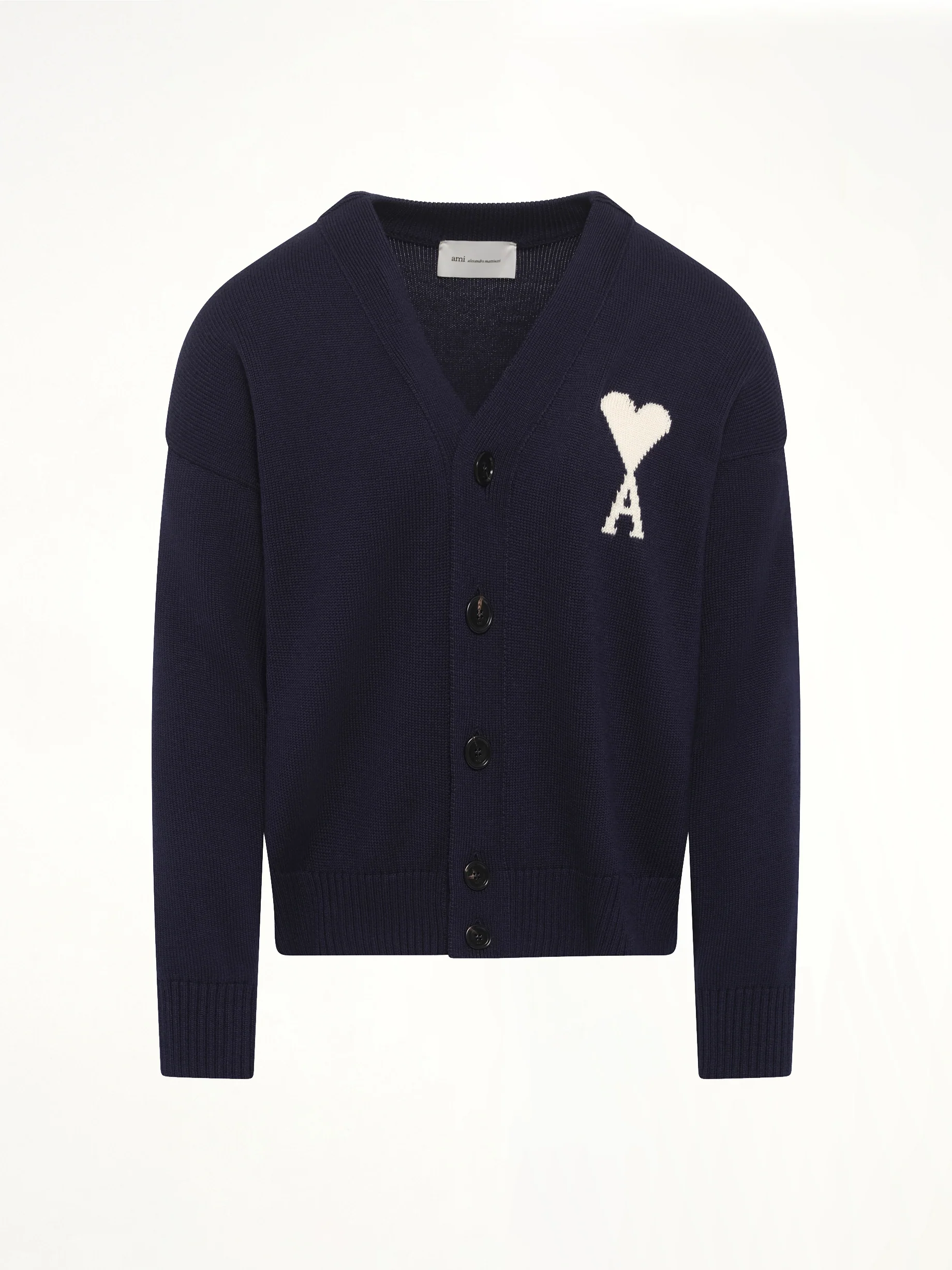 Contrasted ADC Cardigan in Navy - Image 2
