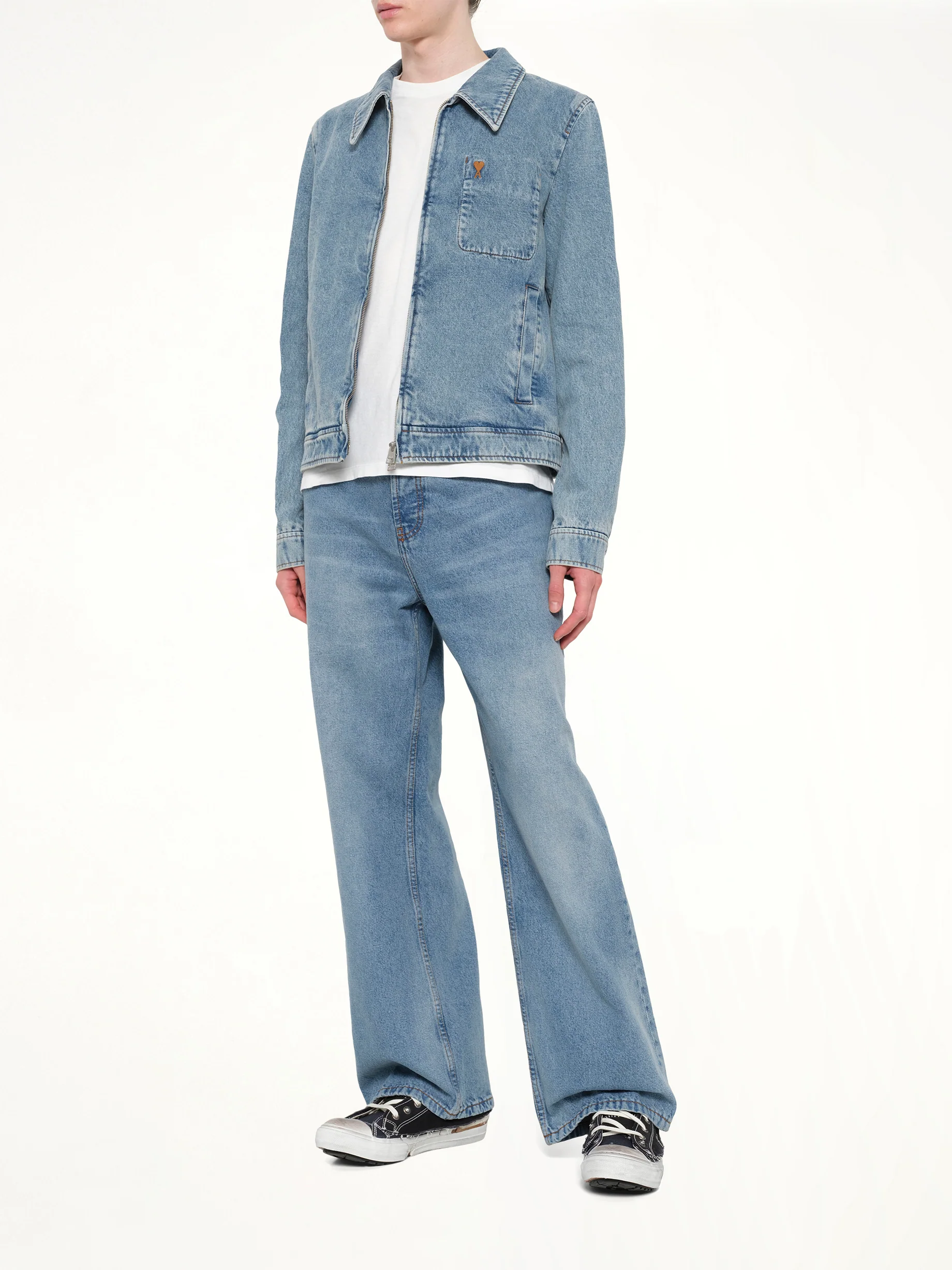 Contrasted ADC Denim Jacket in Blue - Image 4