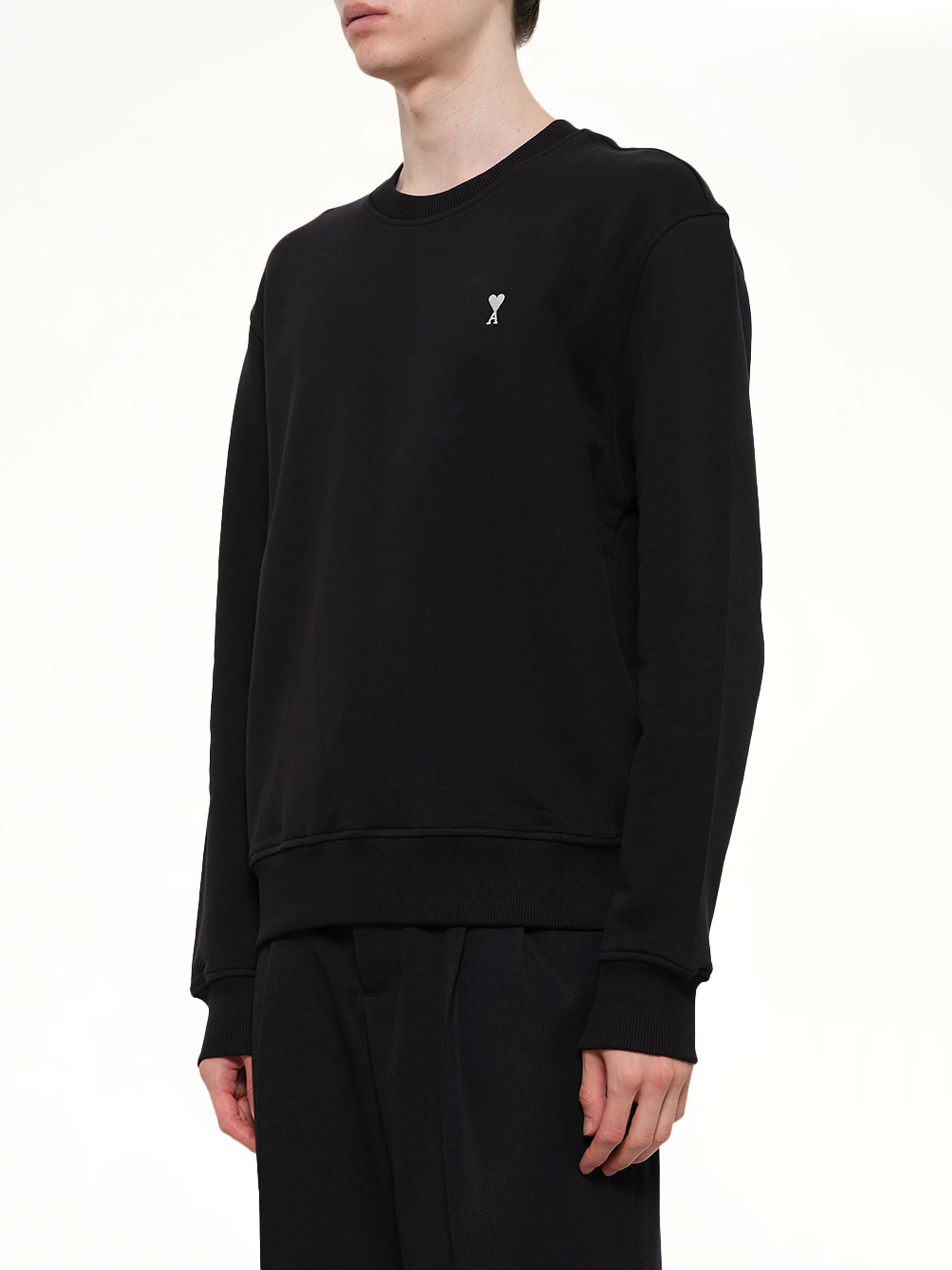 Contrasted ADC Sweatshirt in Black - Image 3