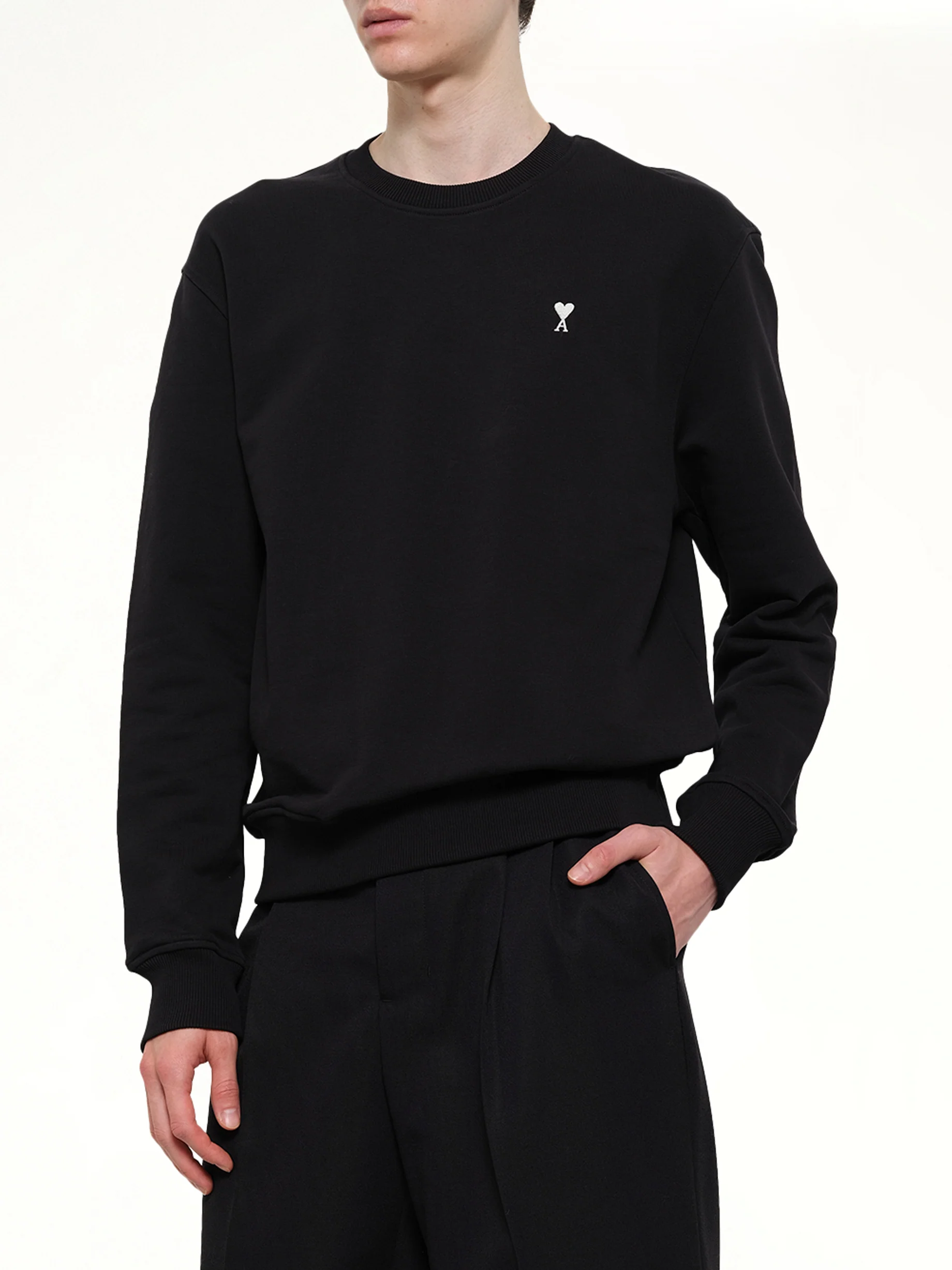 Contrasted ADC Sweatshirt in Black - Image 6