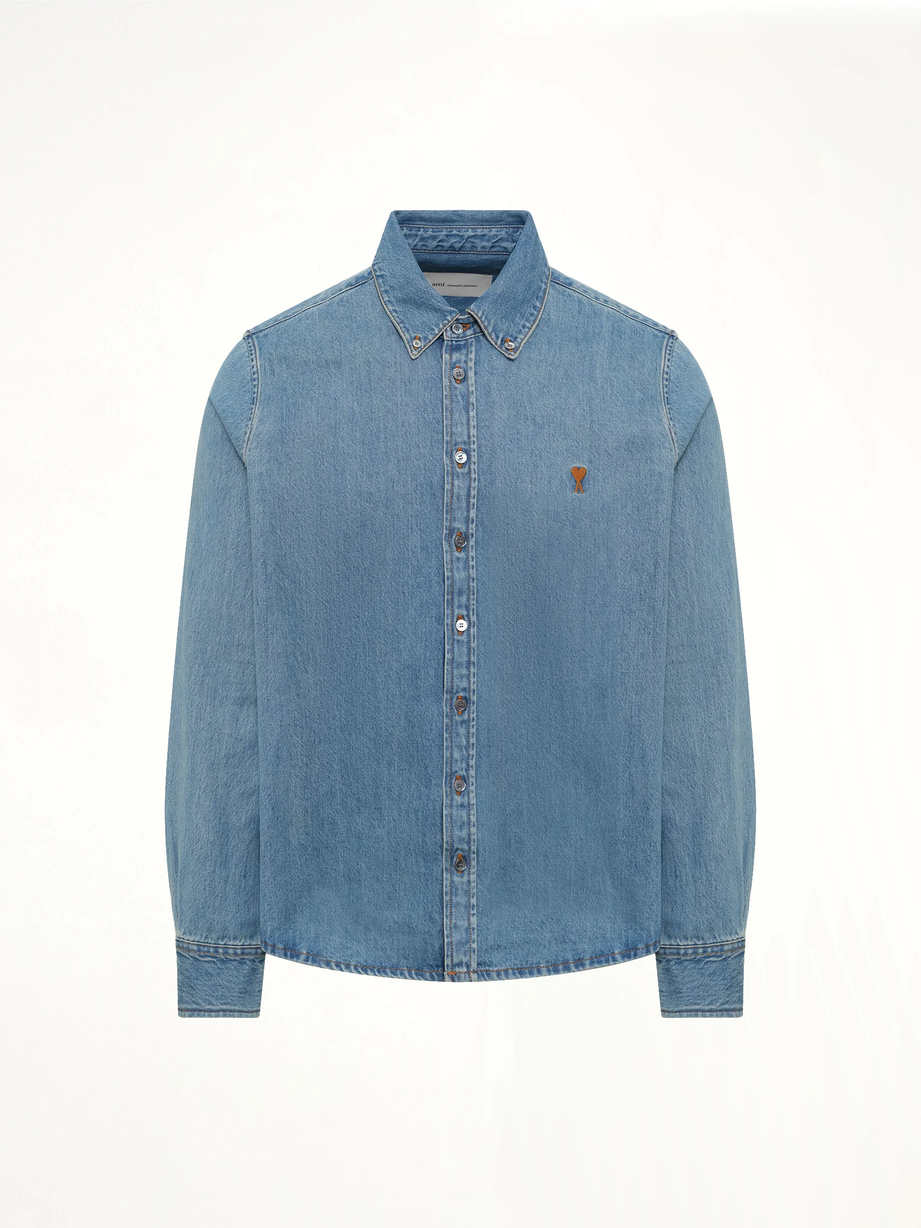 Contrasted Ami De Coeur Shirt in Blue - Image 2