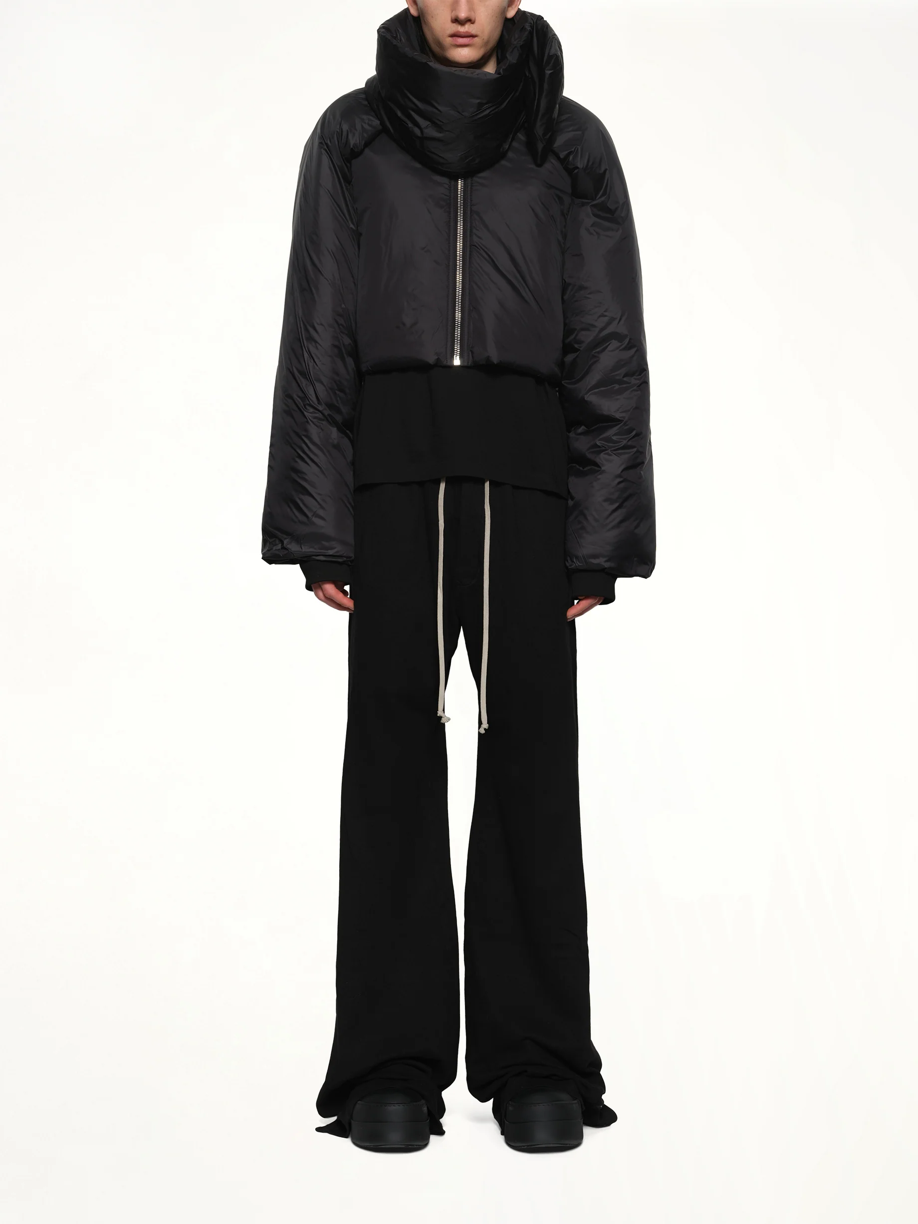 Convertible Down Jacket in Black - Image 7