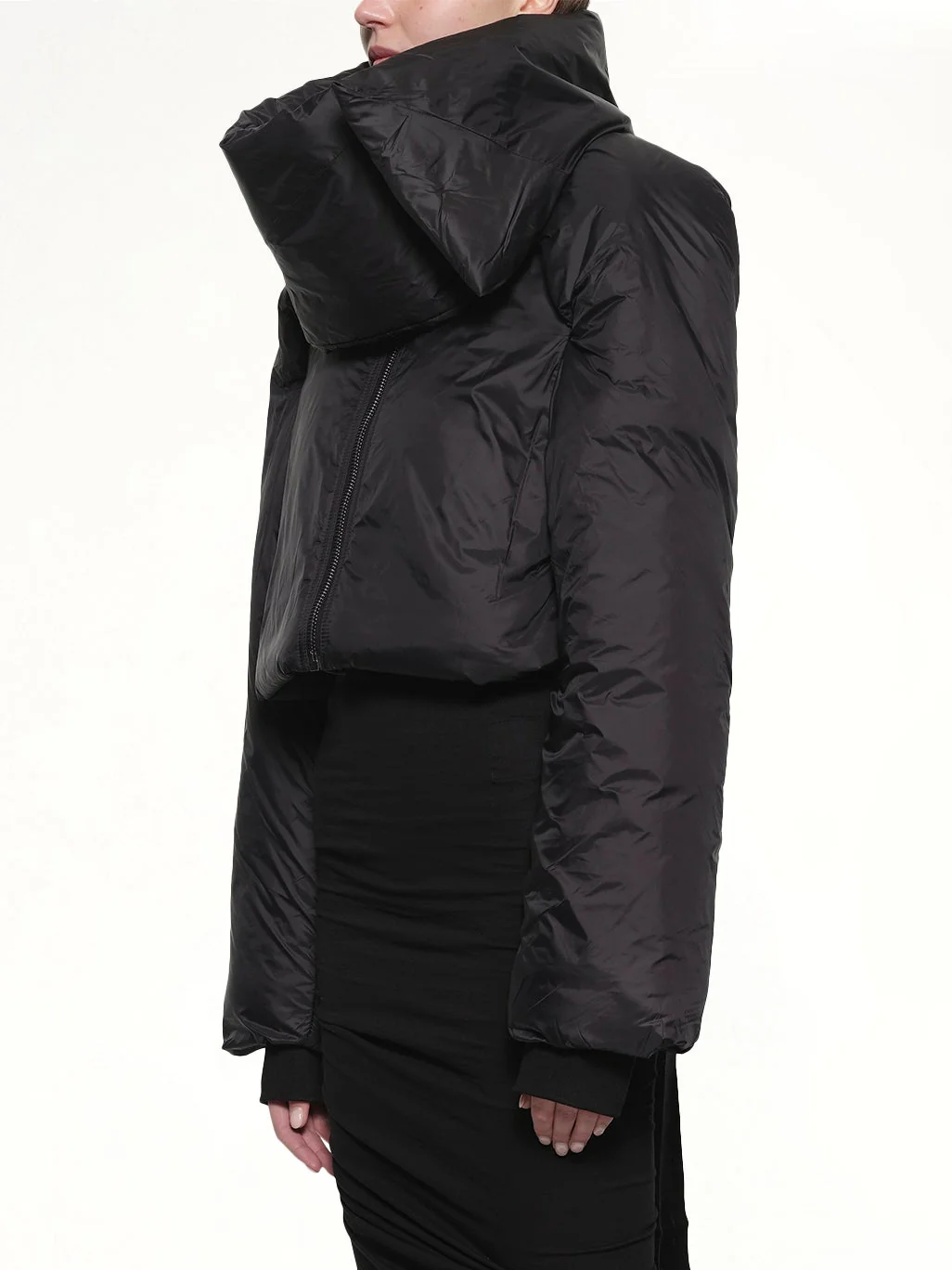 Convertible Padded Jacket in Black - Image 3