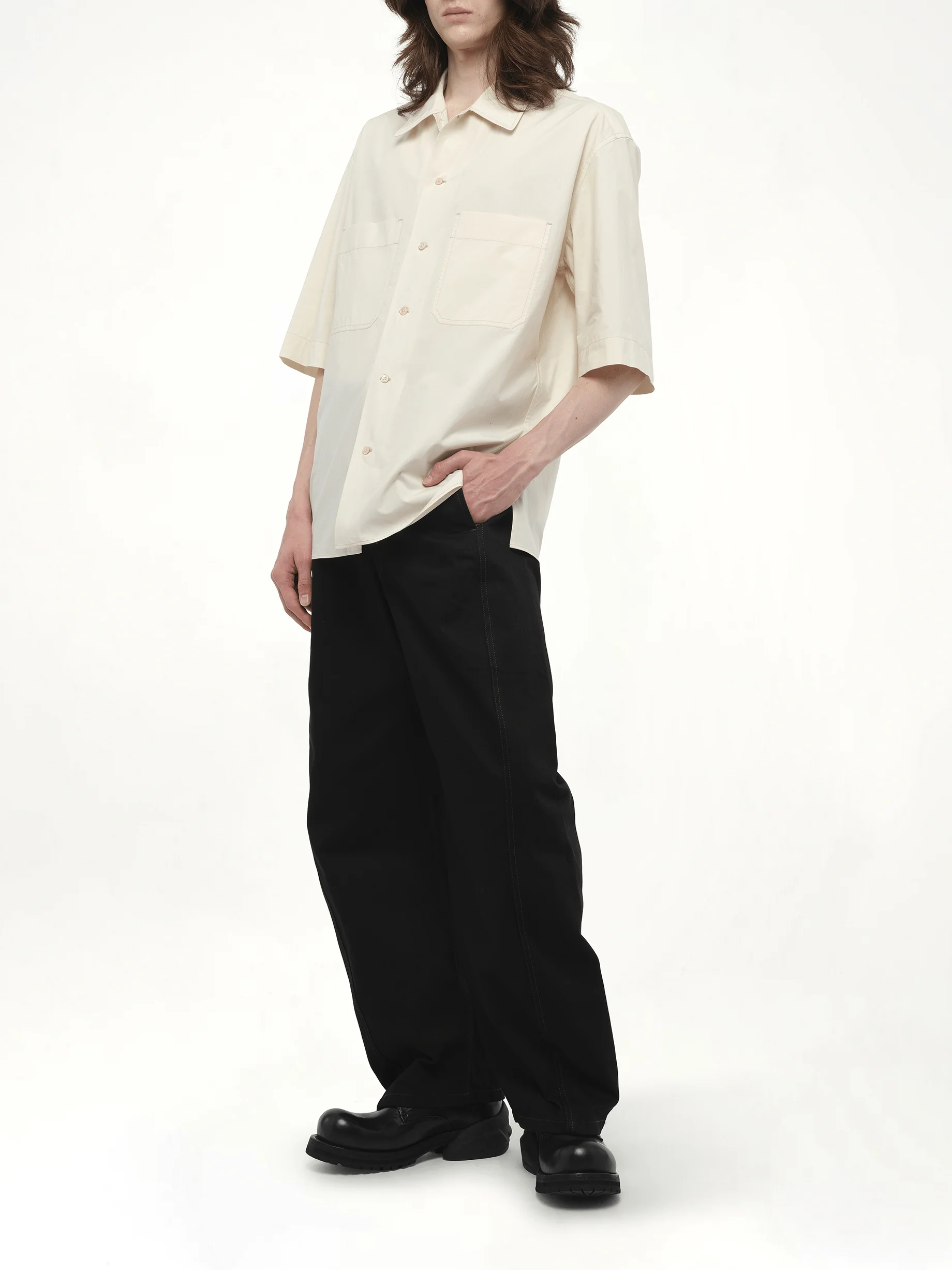 Convertible Shirt Warm Beige - Image 4