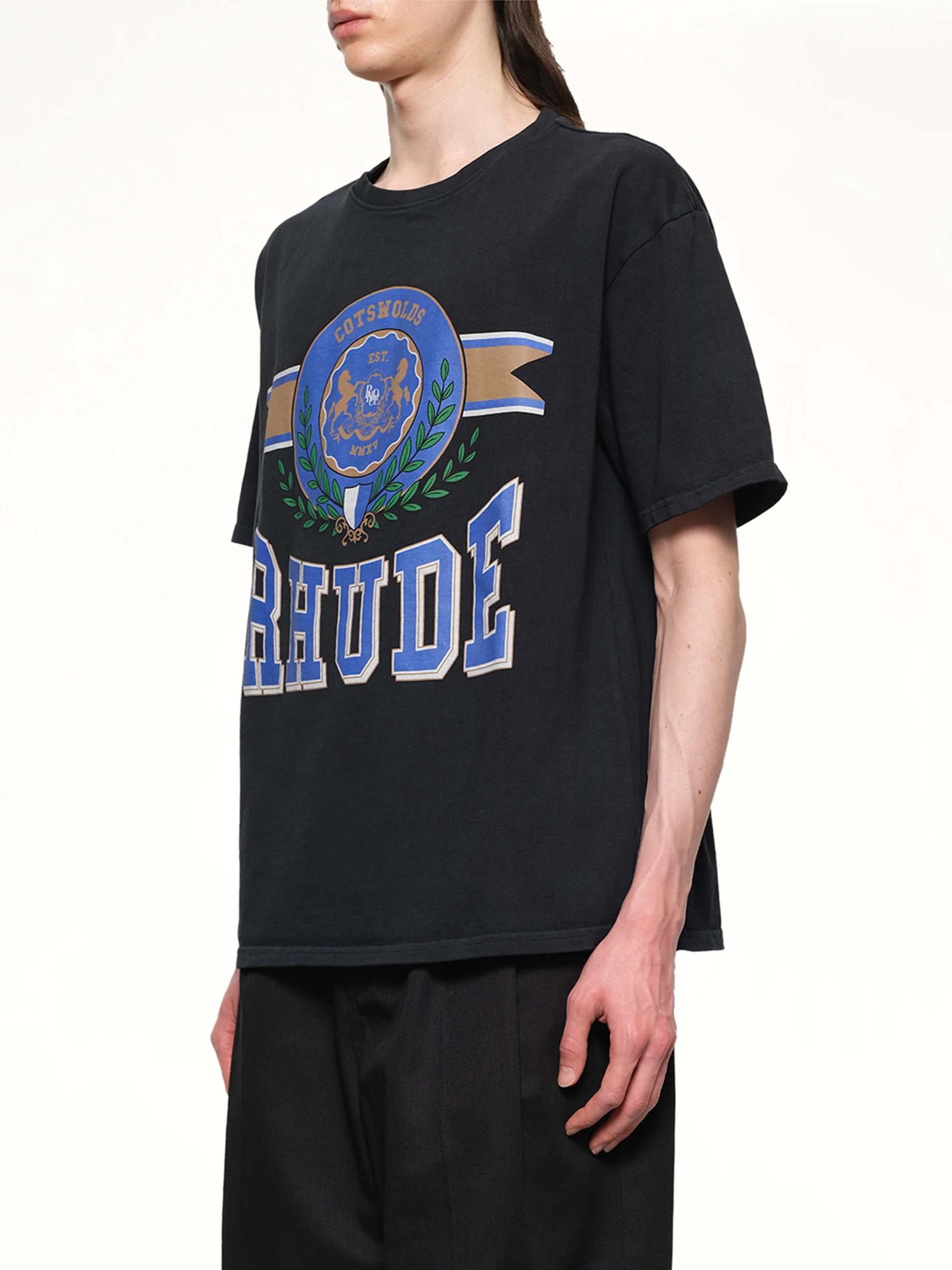 Cotswold Crest T-Shirt in Vintage Black - Image 3