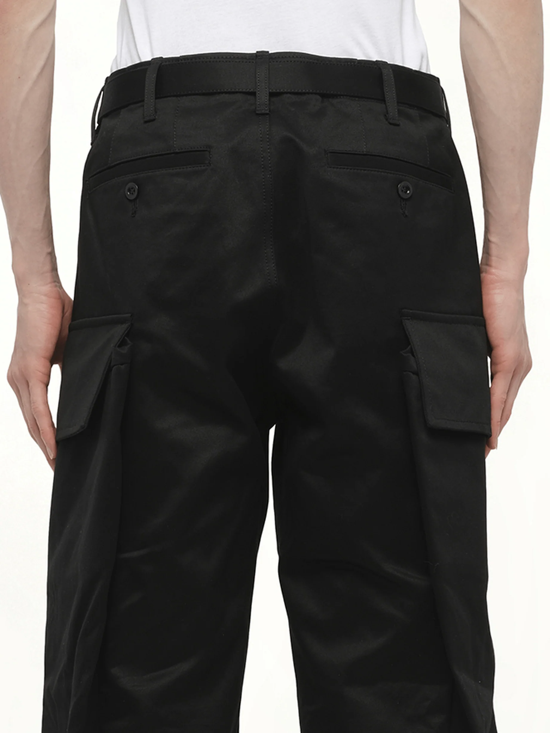 Cotton Chino Pants in Black - Image 3