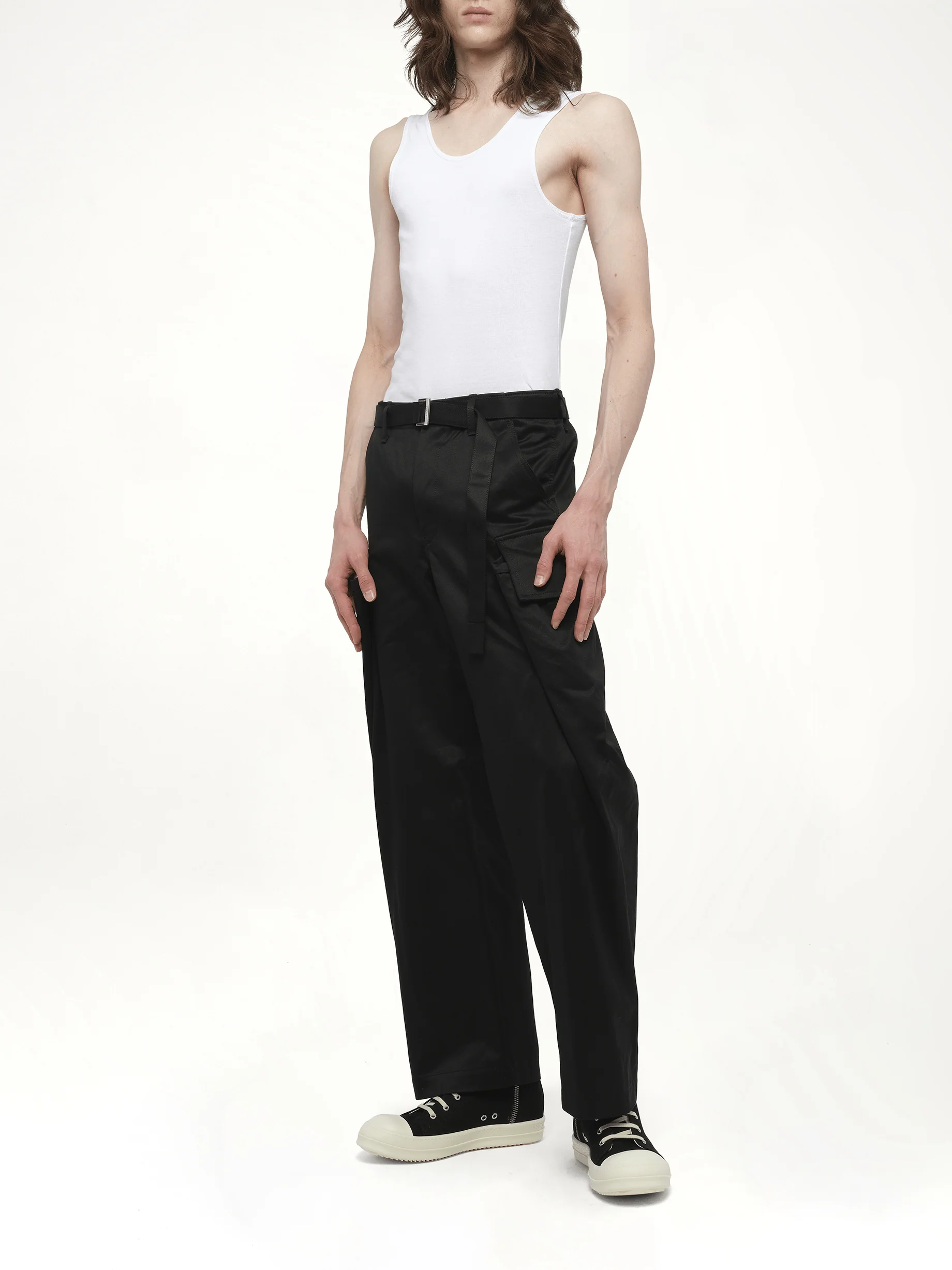 Cotton Chino Pants in Black - Image 4