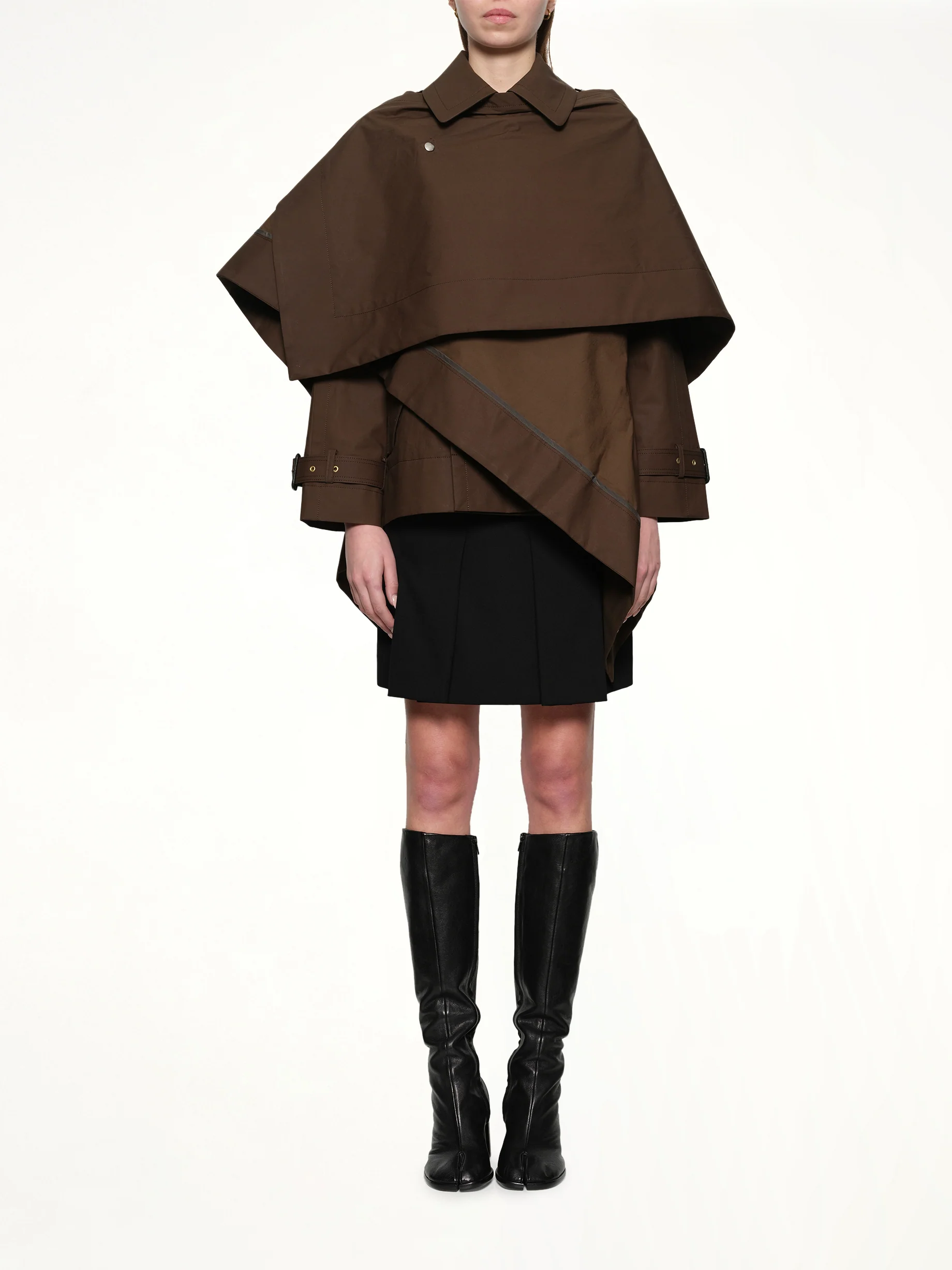 Cotton Gabardine Jacket in Brown - Image 7
