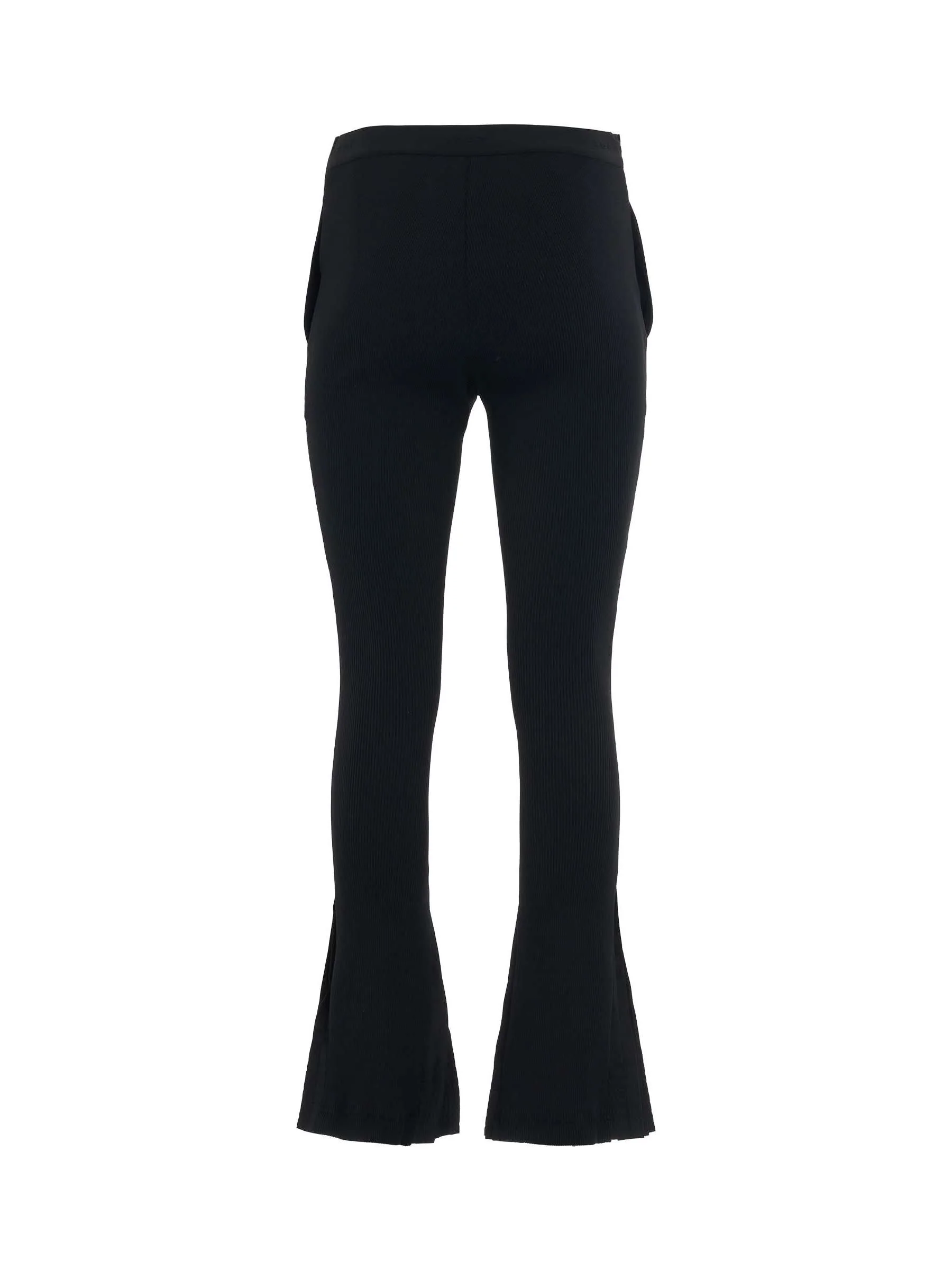 Cotton Gabardine Pleated Pants in Black - Image 4