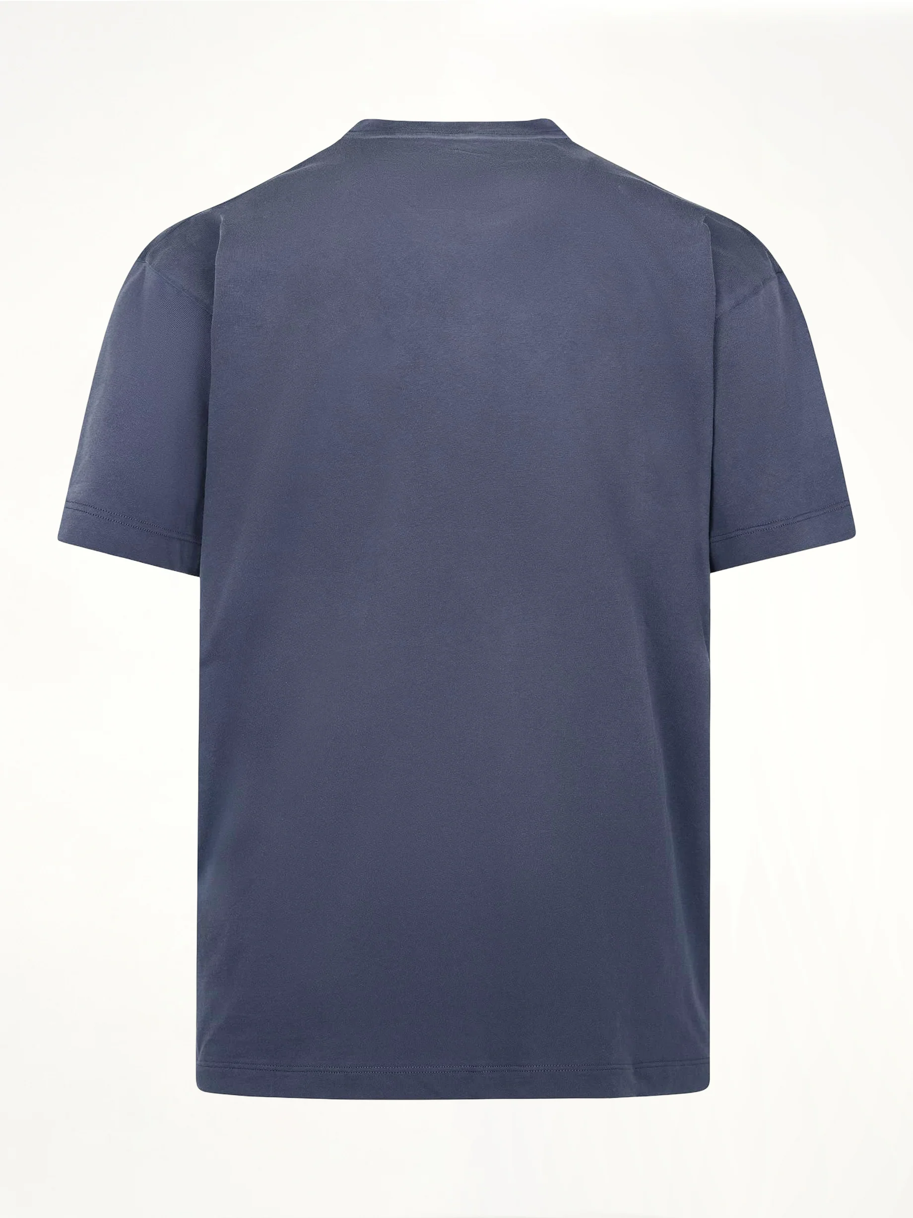 Cotton Jersey Logo T-Shirt in Blue - Image 4