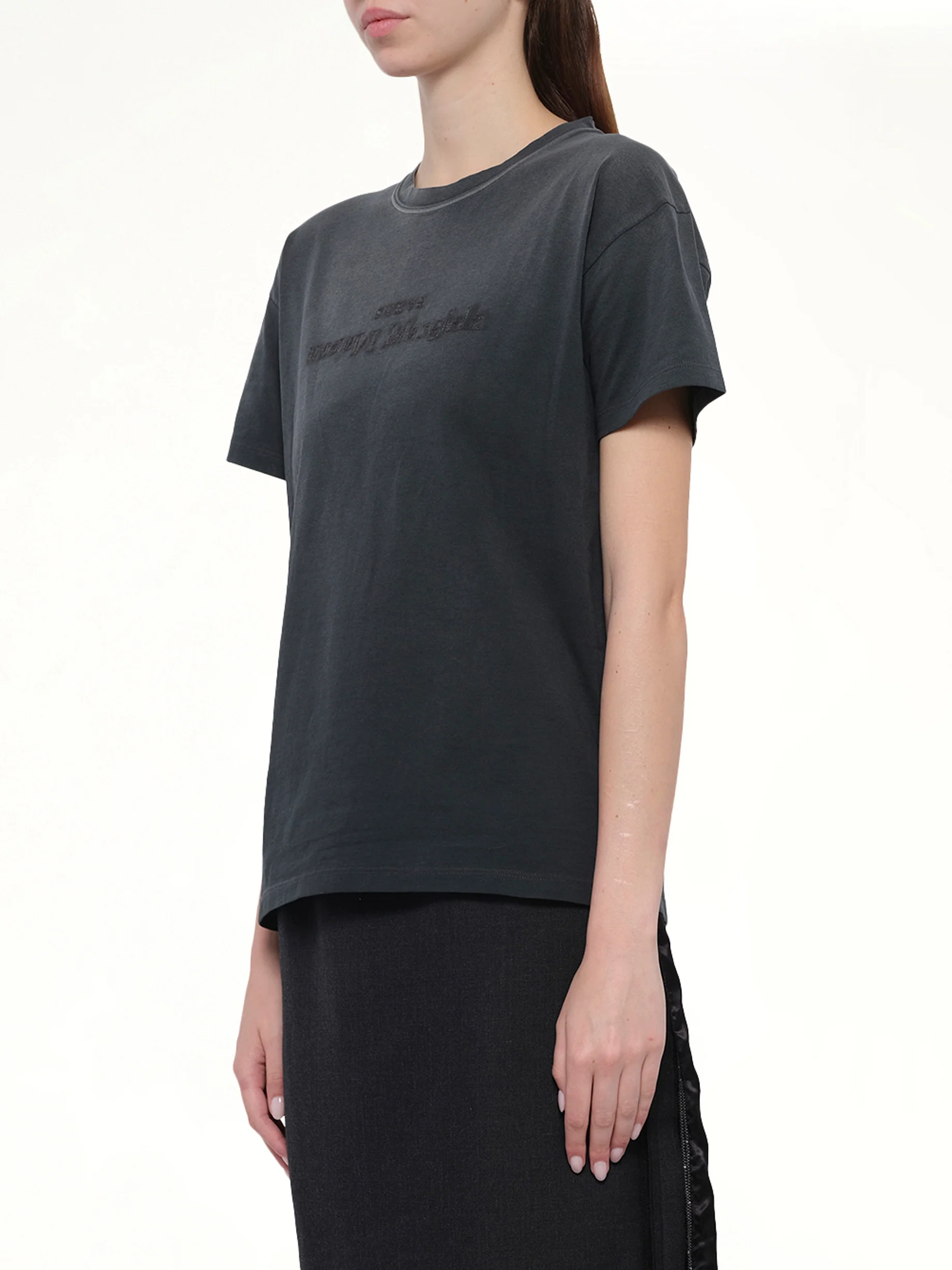 Reverse Logo T-Shirt in Black - Image 3