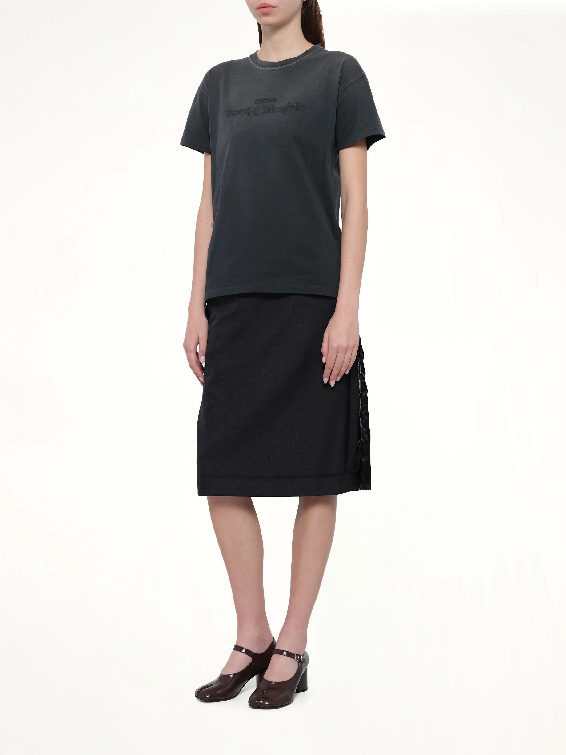 Reverse Logo T-Shirt in Black - Image 4