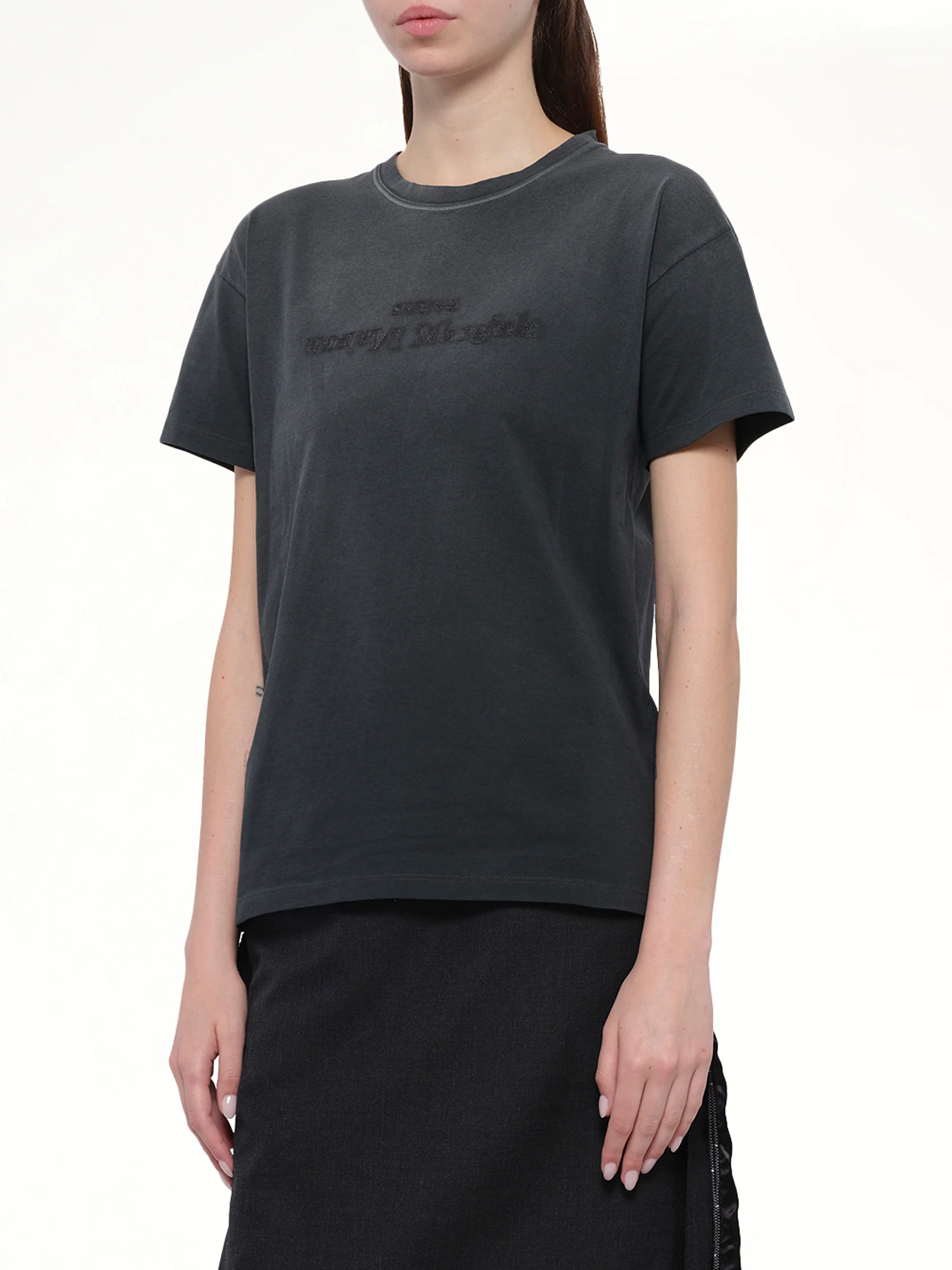 Reverse Logo T-Shirt in Black - Image 6
