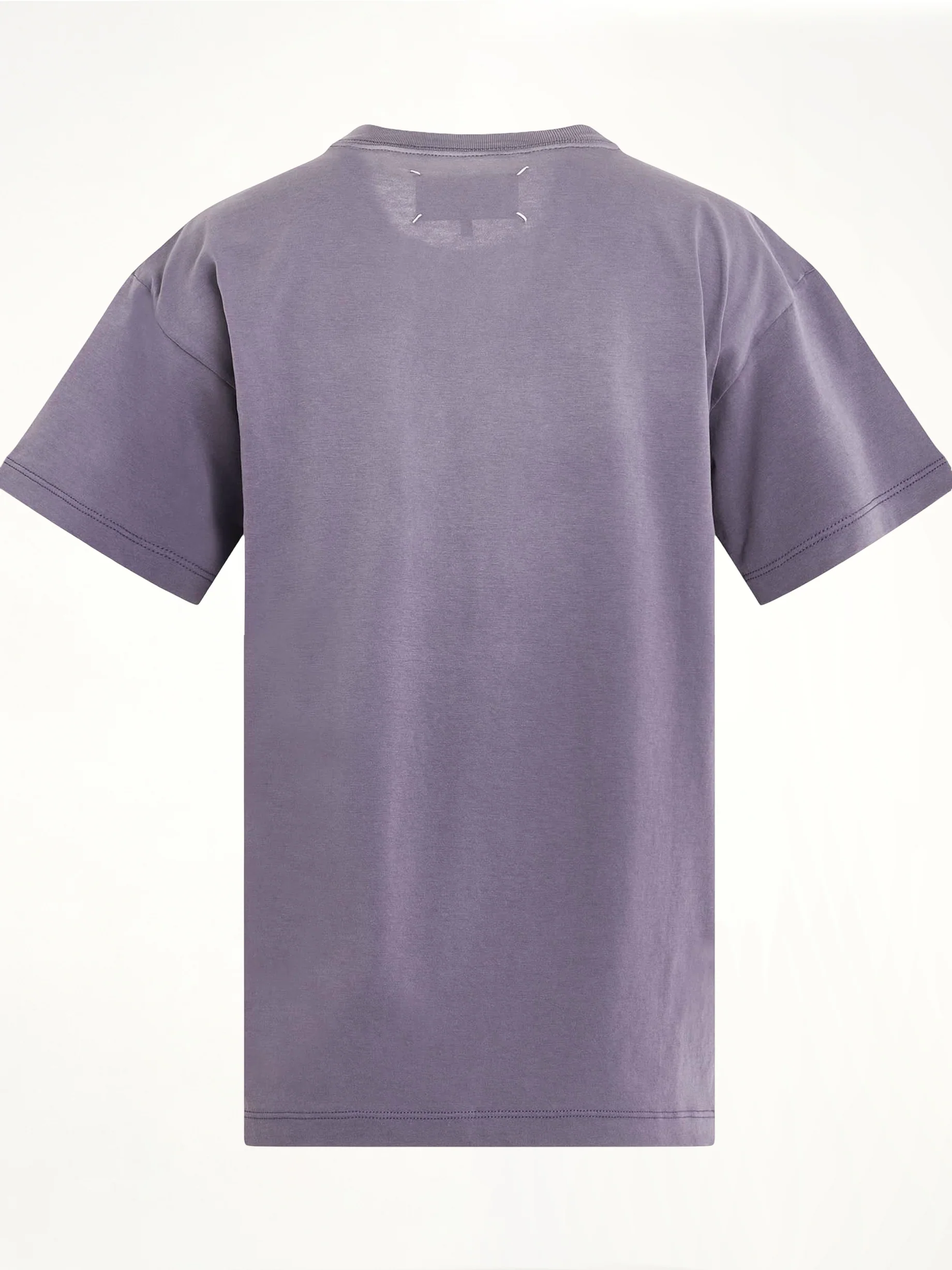 Cotton Jersey Logo T-Shirt in Washed Purple - Image 4