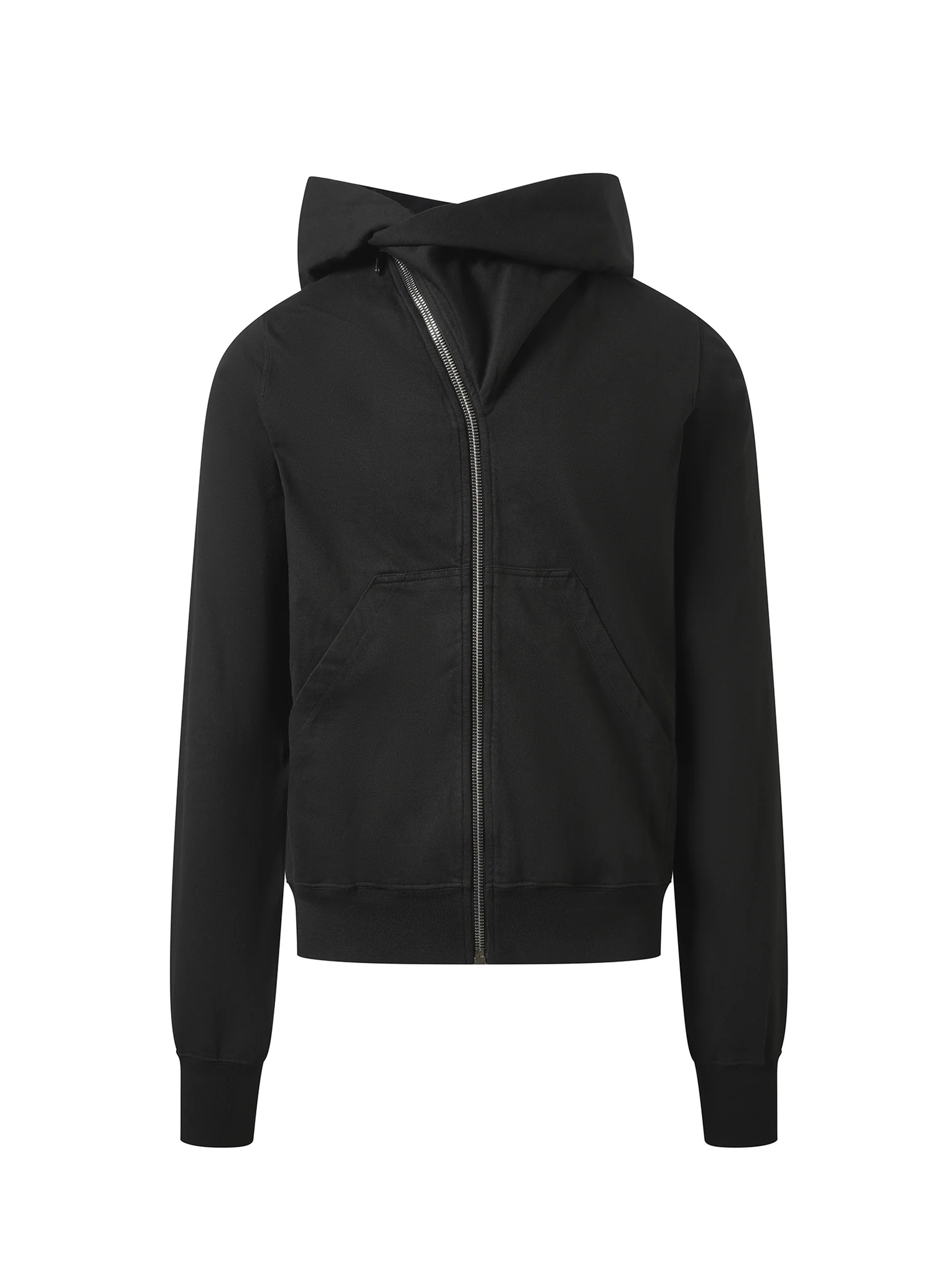 Cotton Jersey Mountain Hoodie in Black - Image 2