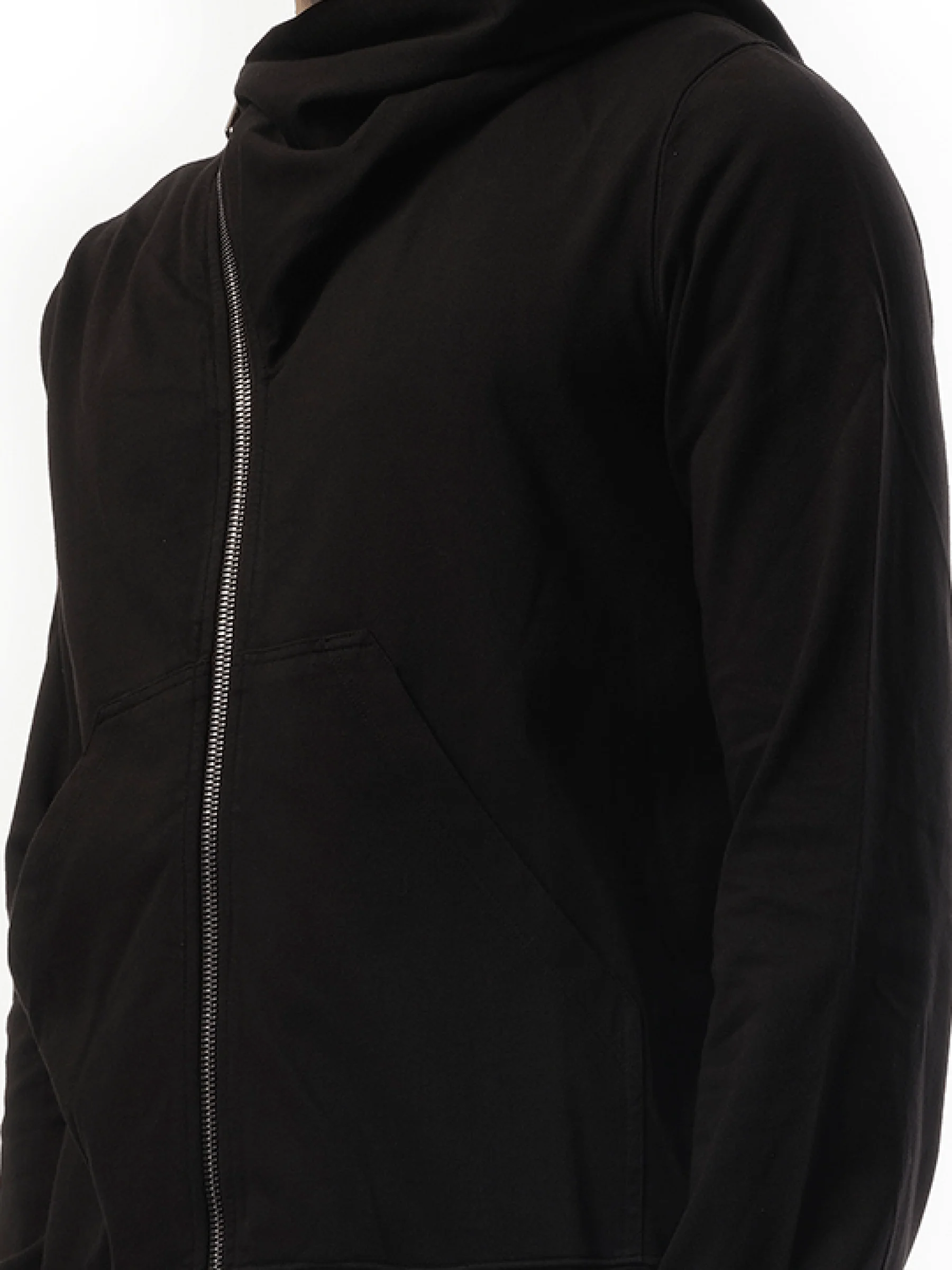 Cotton Jersey Mountain Hoodie in Black - Image 3