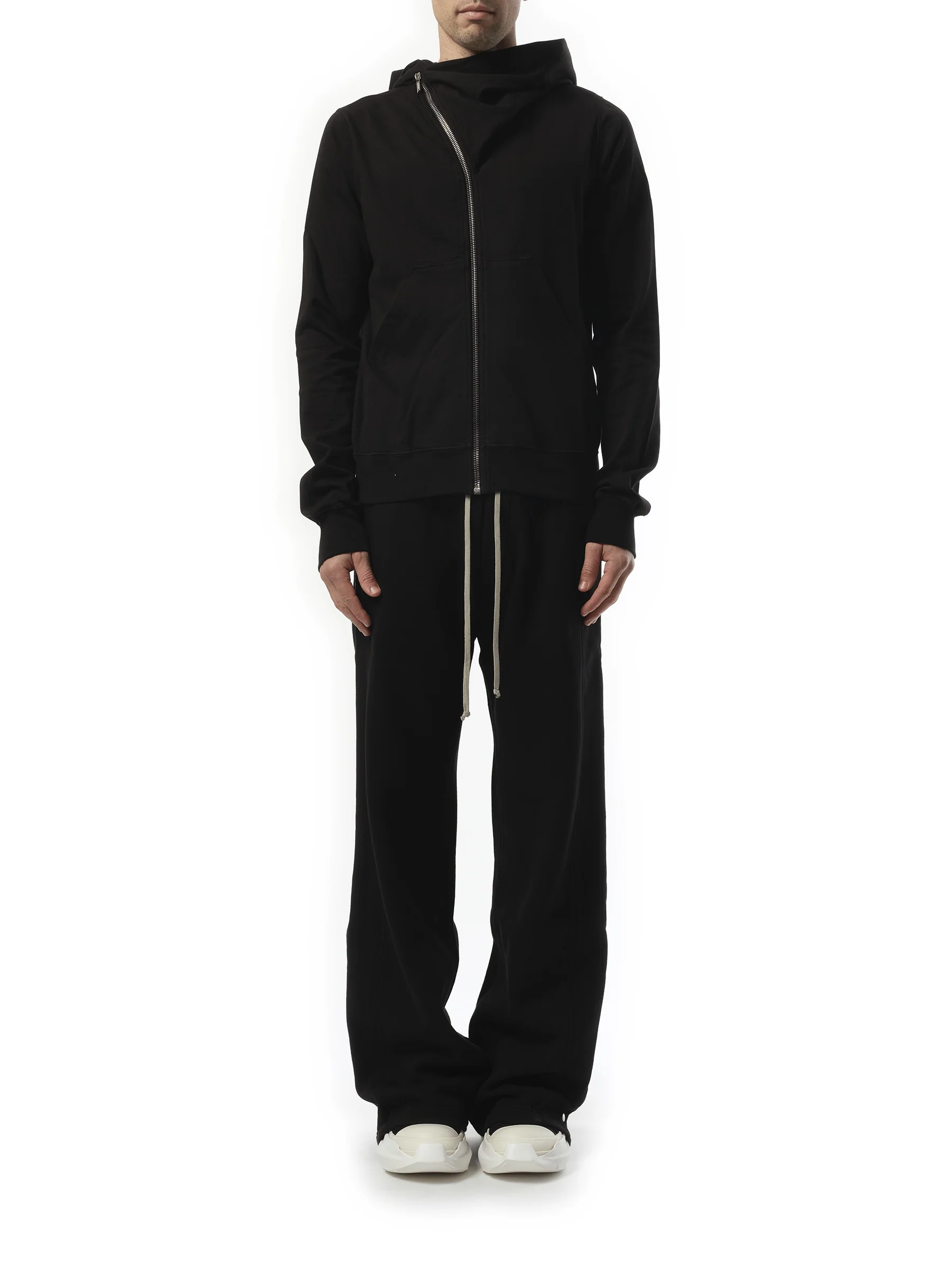 Cotton Jersey Mountain Hoodie in Black - Image 4