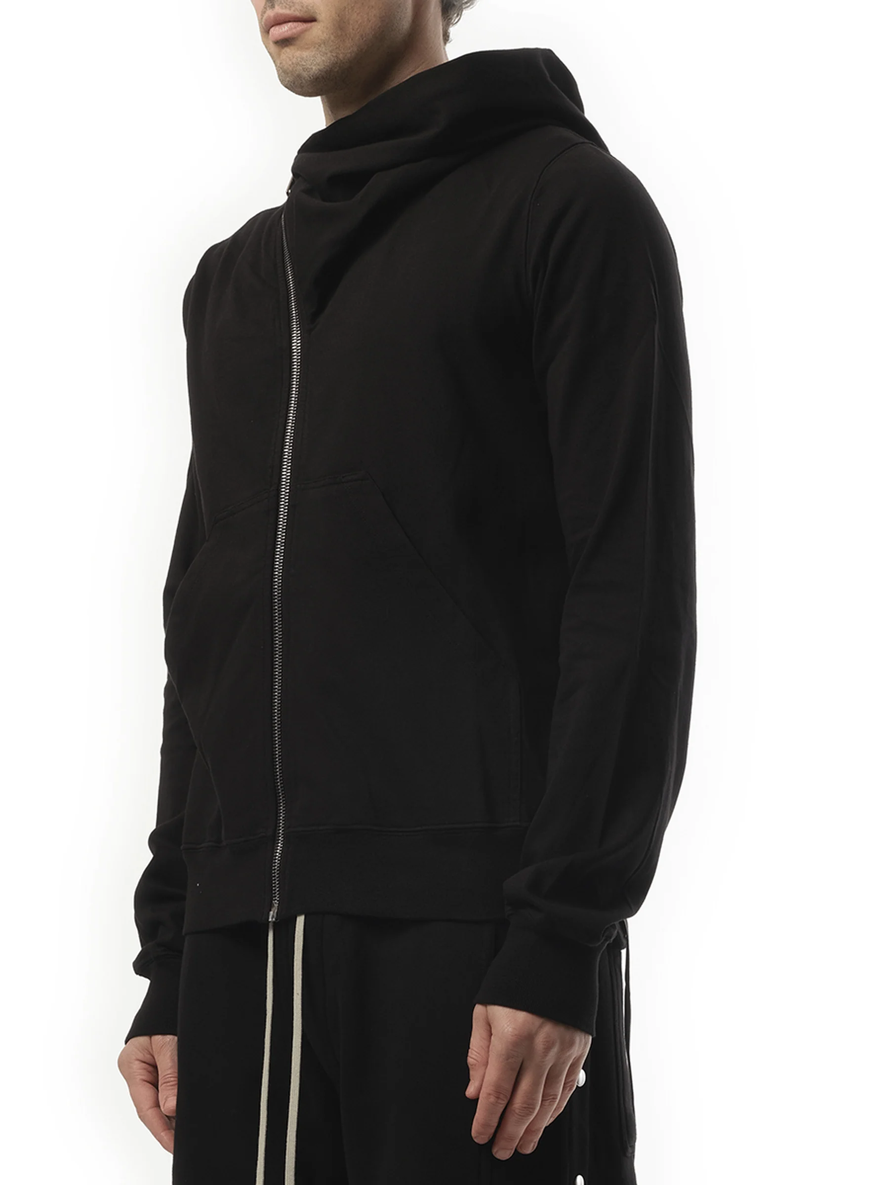 Cotton Jersey Mountain Hoodie in Black - Image 5