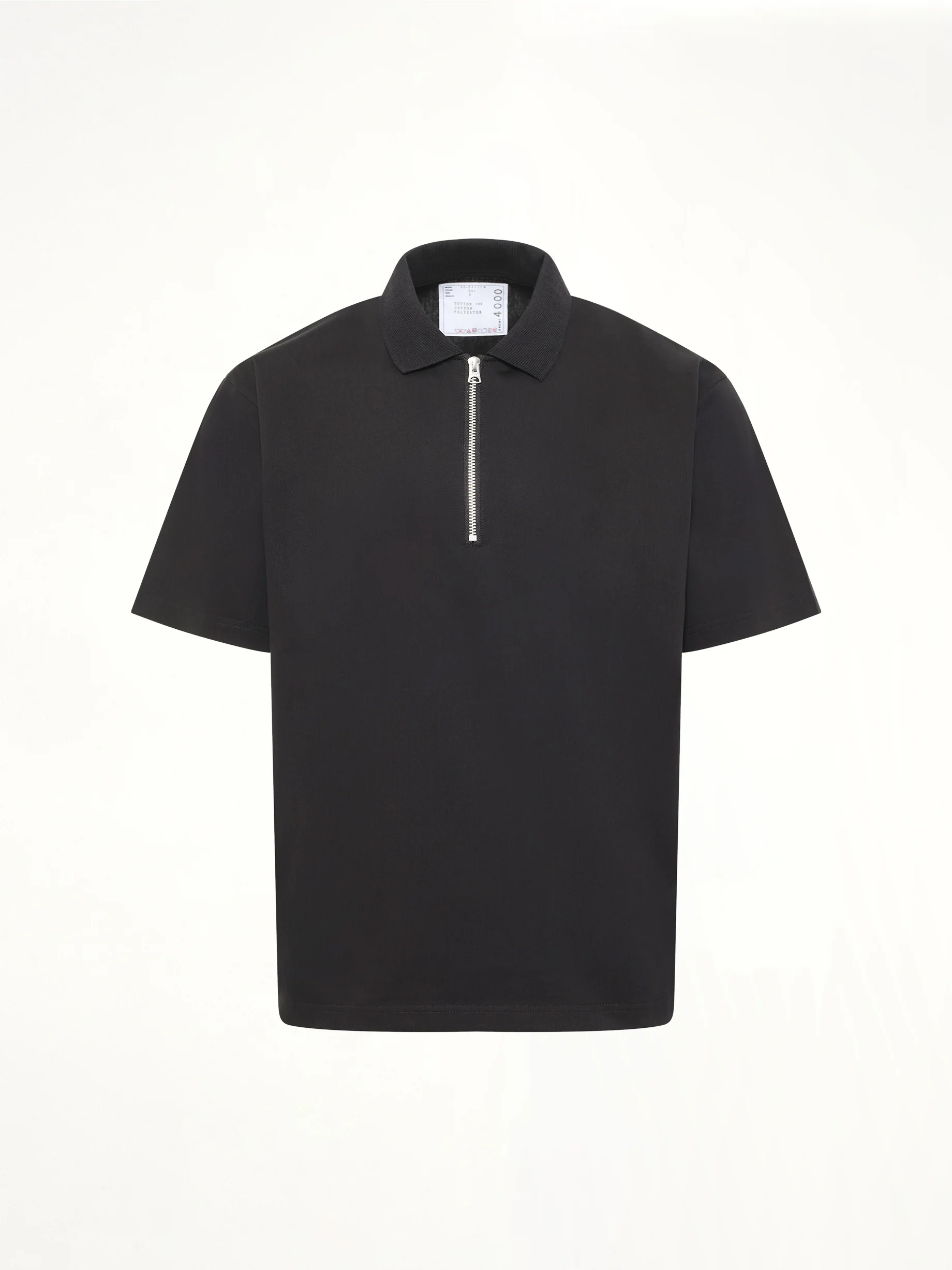 Cotton Jersey Polo in Black - Image 2