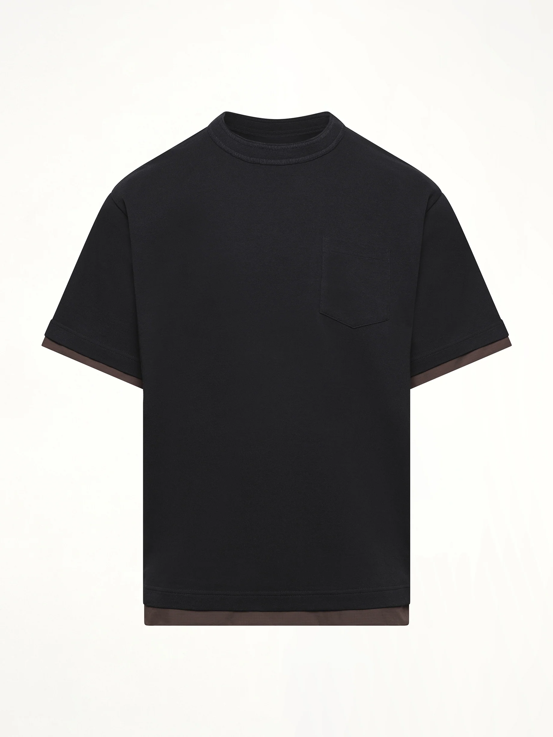 Cotton Jersey T-Shirt in Navy - Image 2