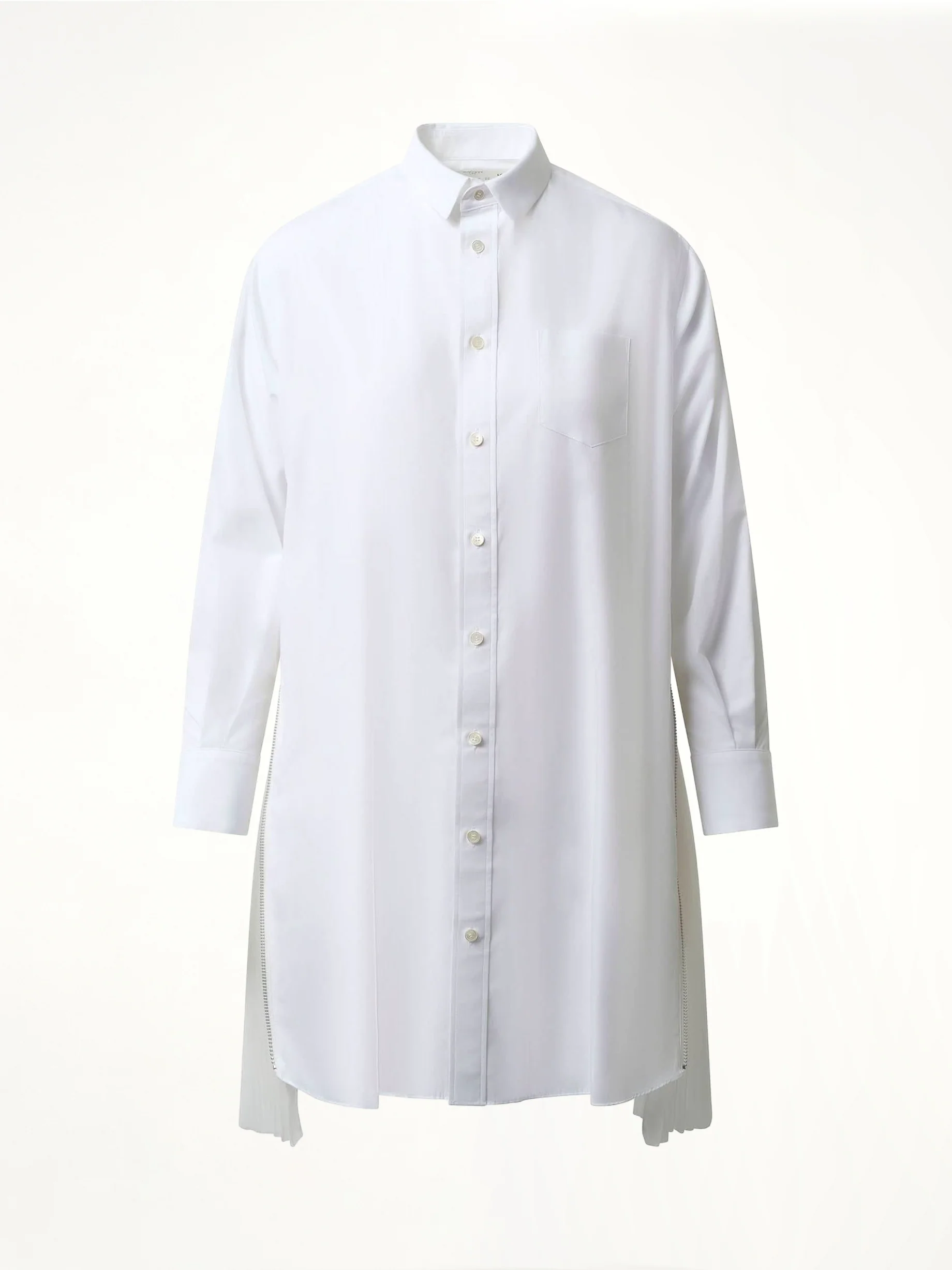 Cotton Poplin Dress in Off White - Image 2