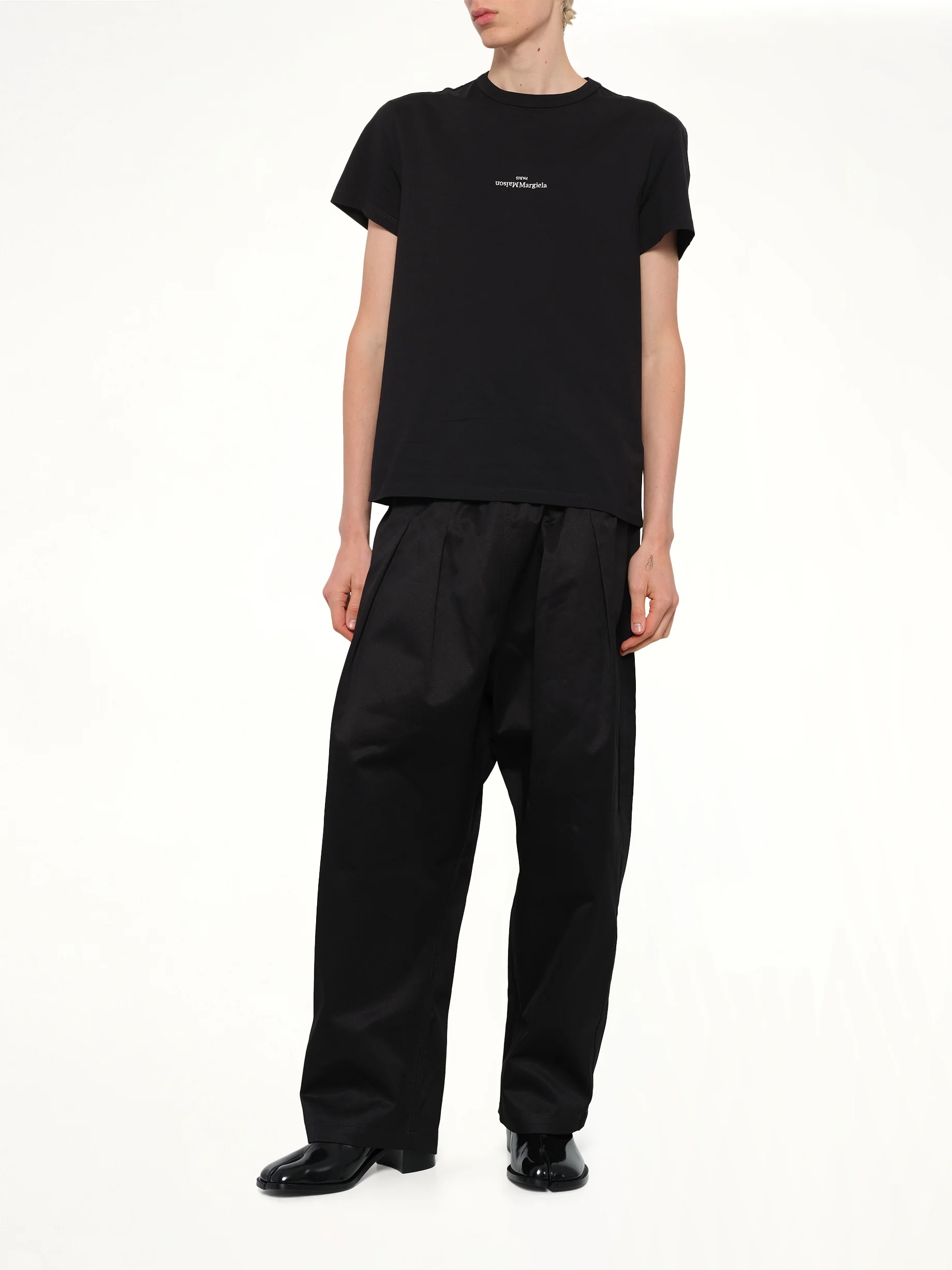 Cotton Twill Pants in Black - Image 4