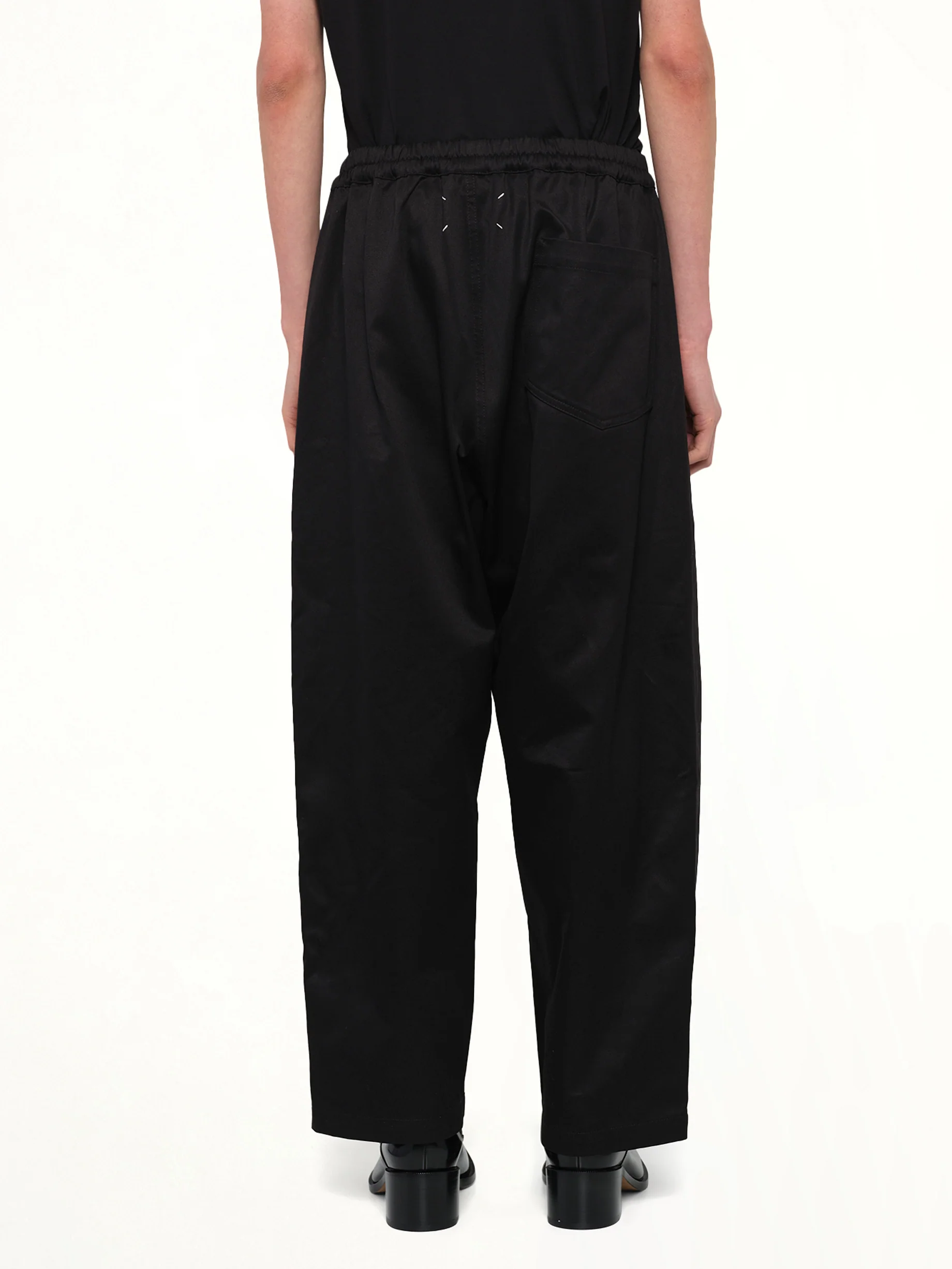 Cotton Twill Pants in Black - Image 5