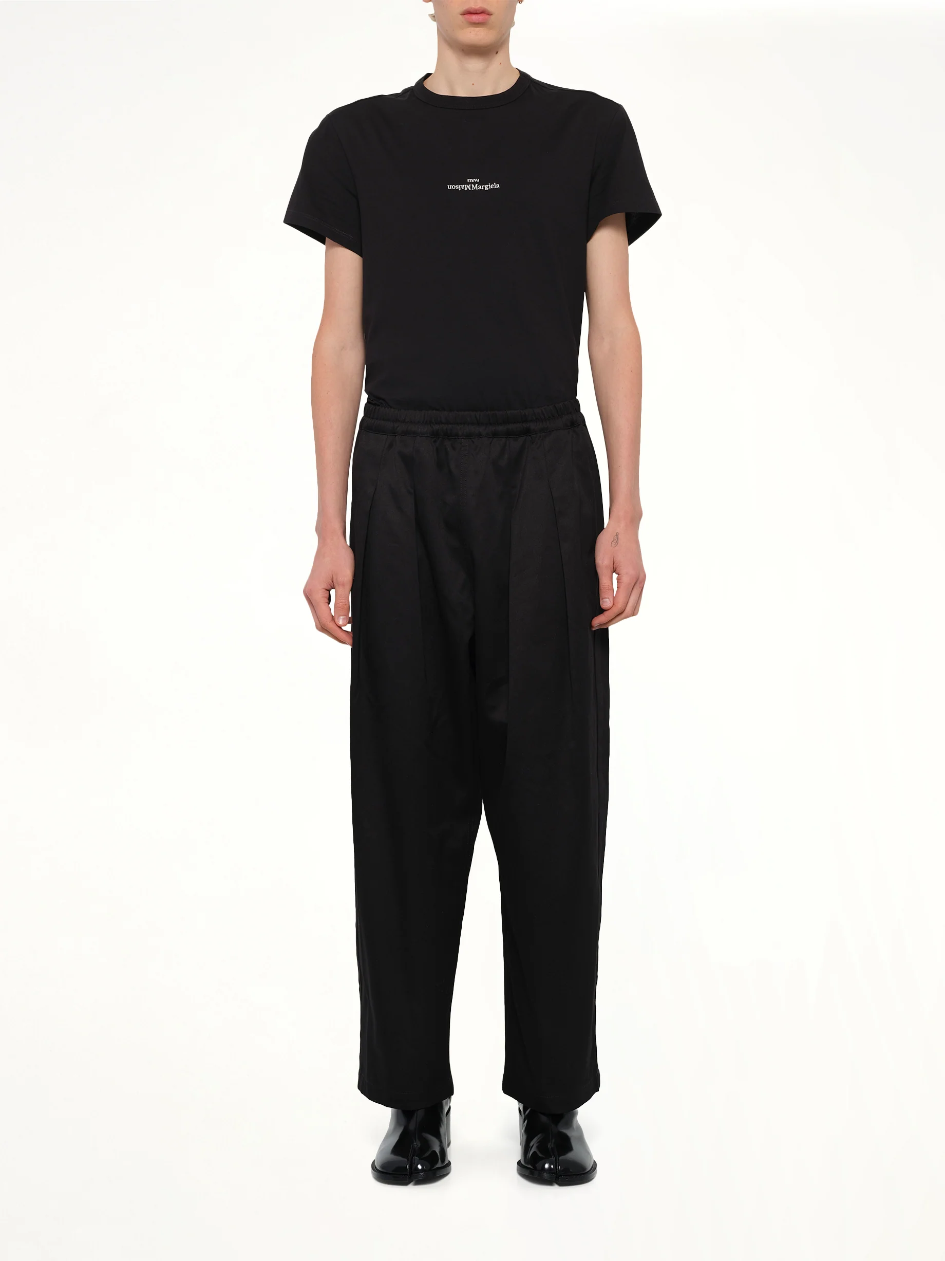 Cotton Twill Pants in Black - Image 7