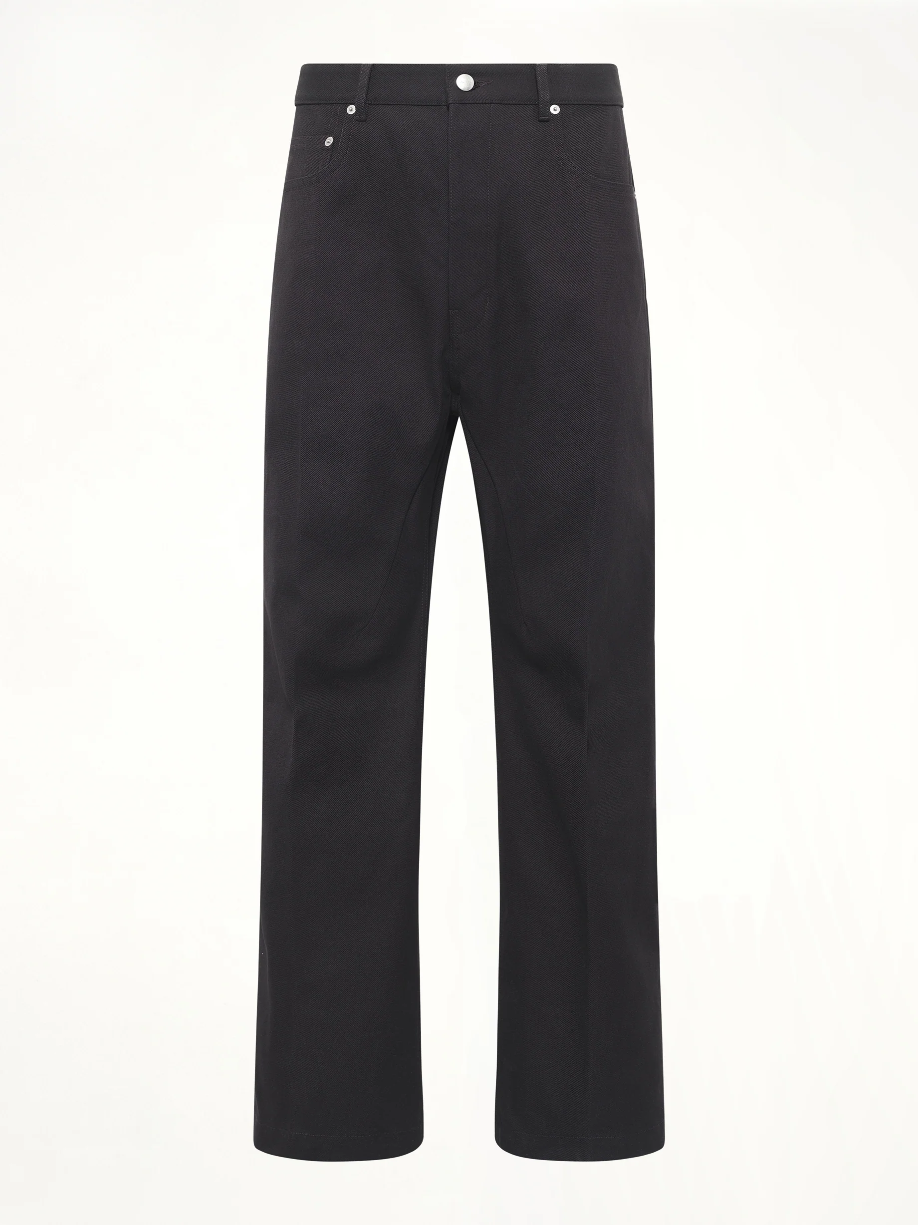 Cotton Whipcord Geth Jeans in Black - Image 2