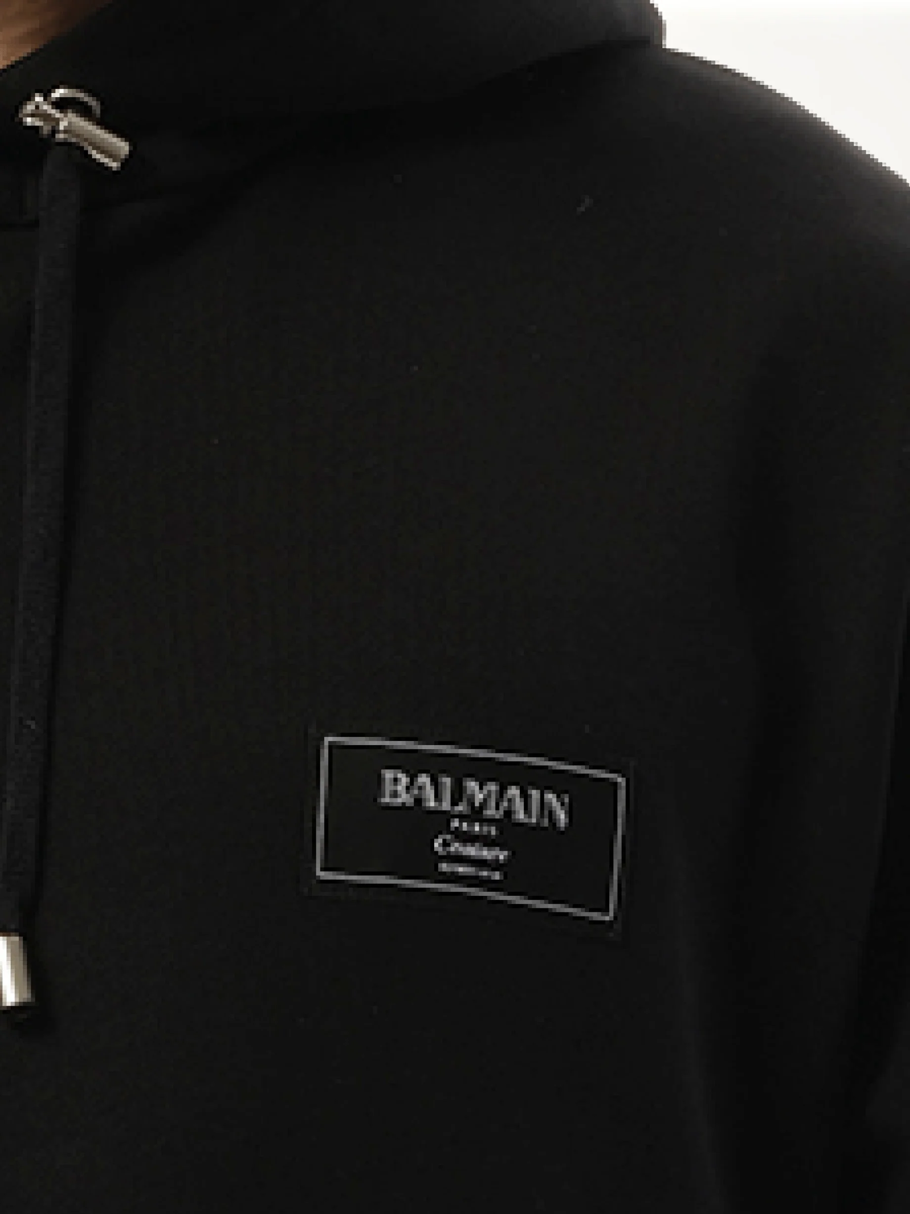 Couture Label Hoodie in Black - Image 3