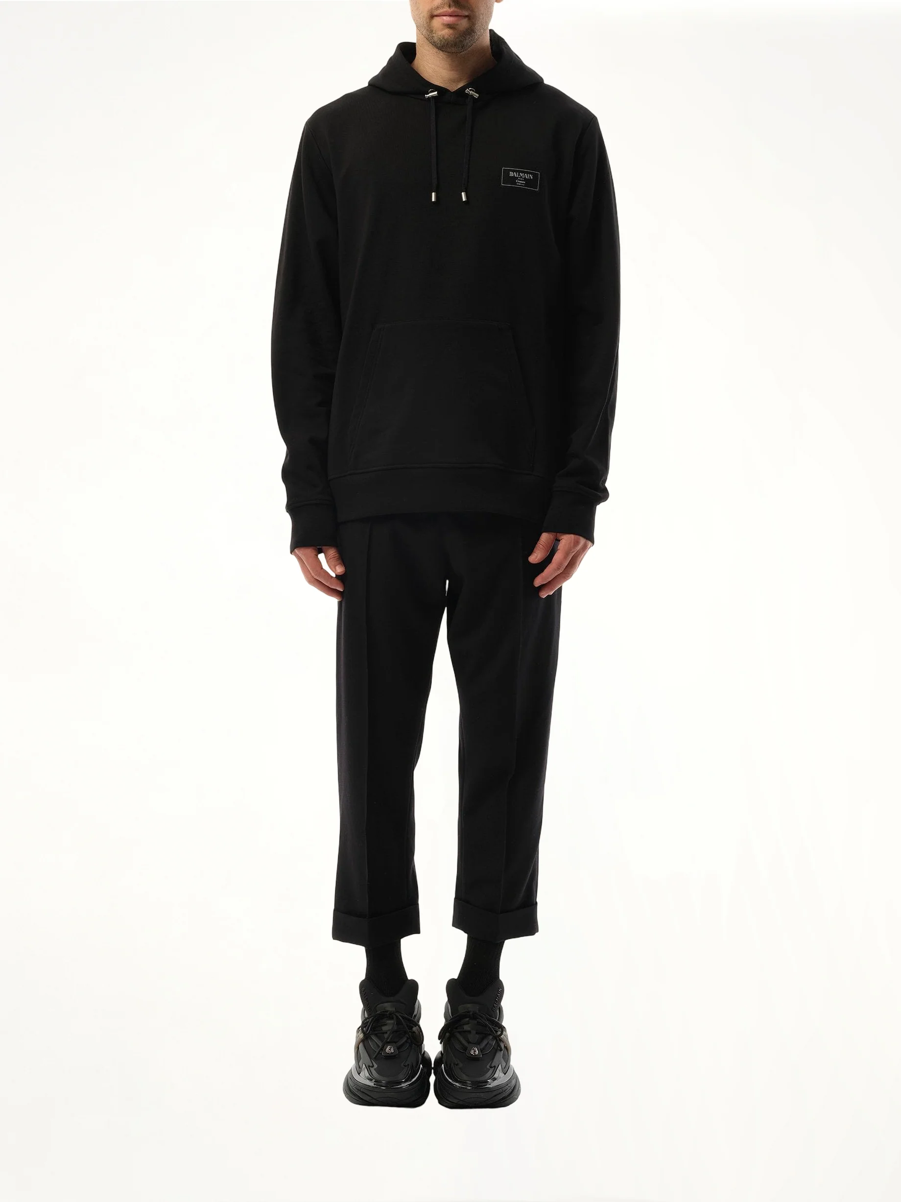 Couture Label Hoodie in Black - Image 4
